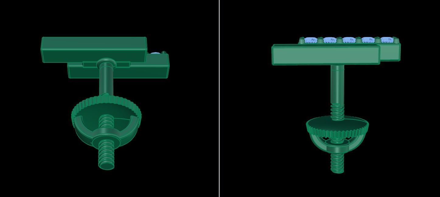 Double Diamond  Uneven Bar Earring  2nd concept 3D print model_11