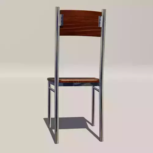 MODERN WOODEN AND METALIC CHAIR