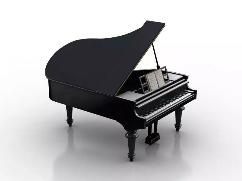 piano grand Free 3D model