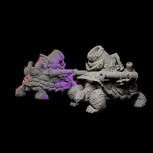 Cannon Tortoise 3D print model