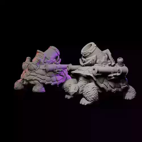 Cannon Tortoise 3D print model