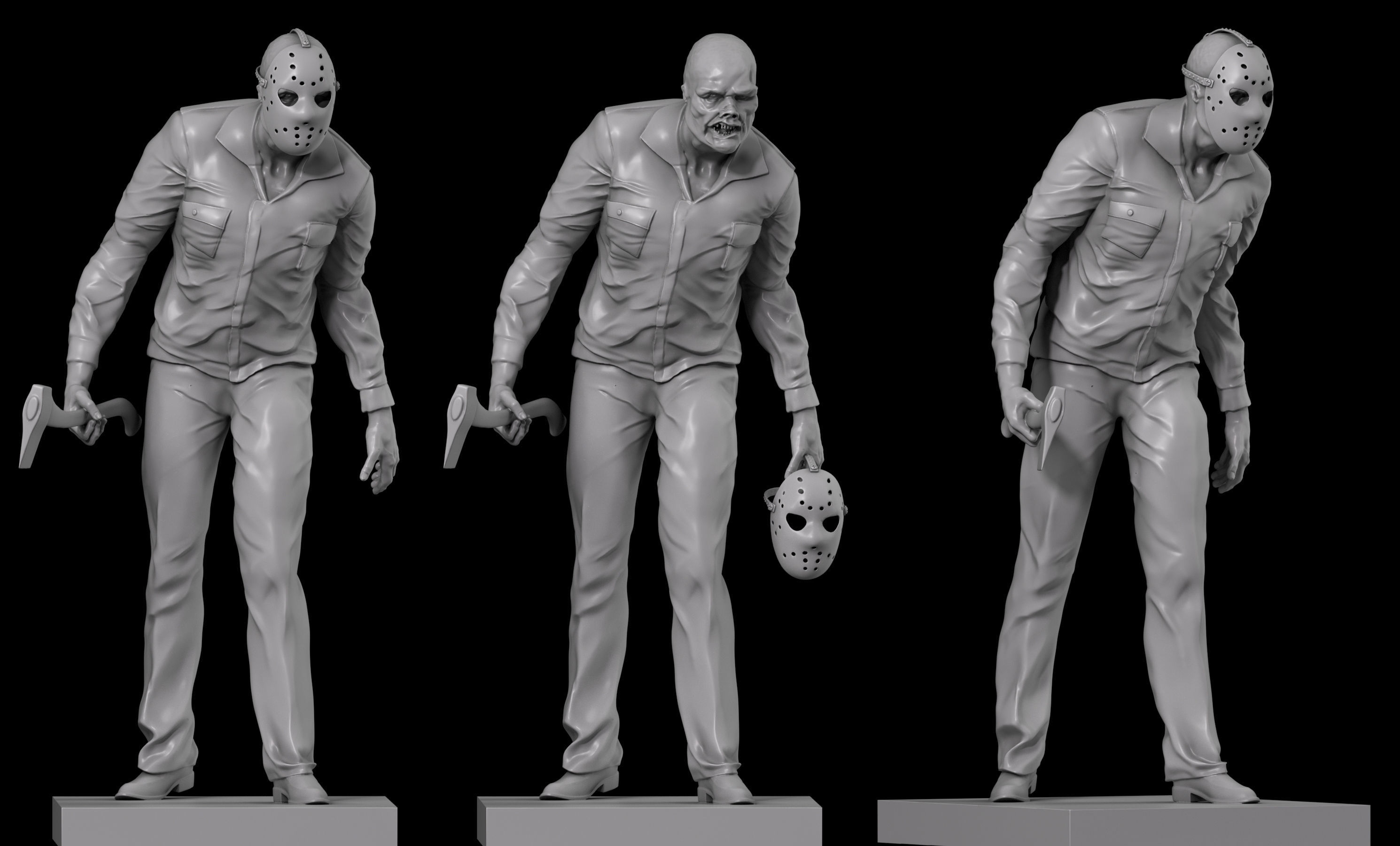 Jason Voorhees 3D print model 3D print model_3