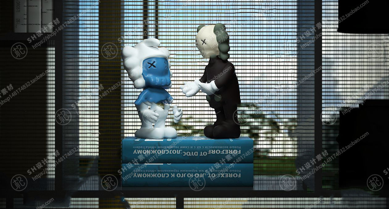 Kaws doll  Quantity 18 3D print model_16