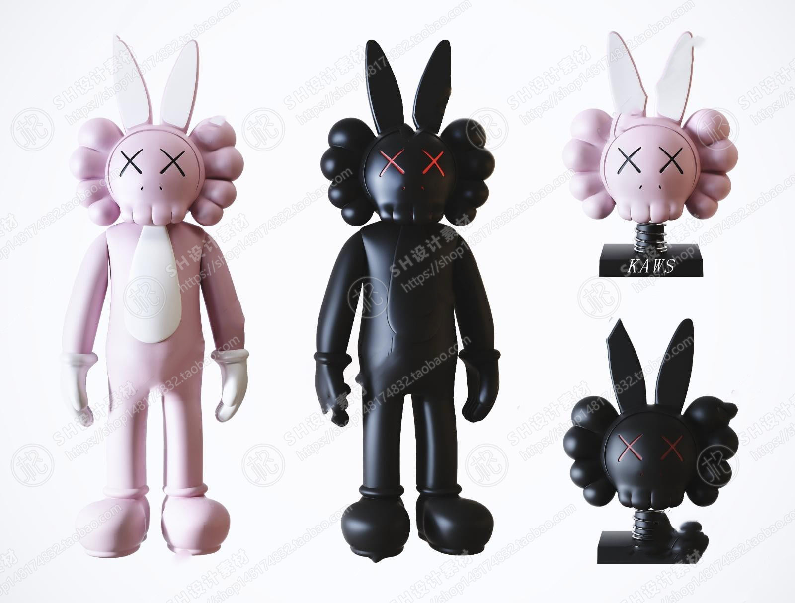 Kaws doll  Quantity 18 3D print model_9