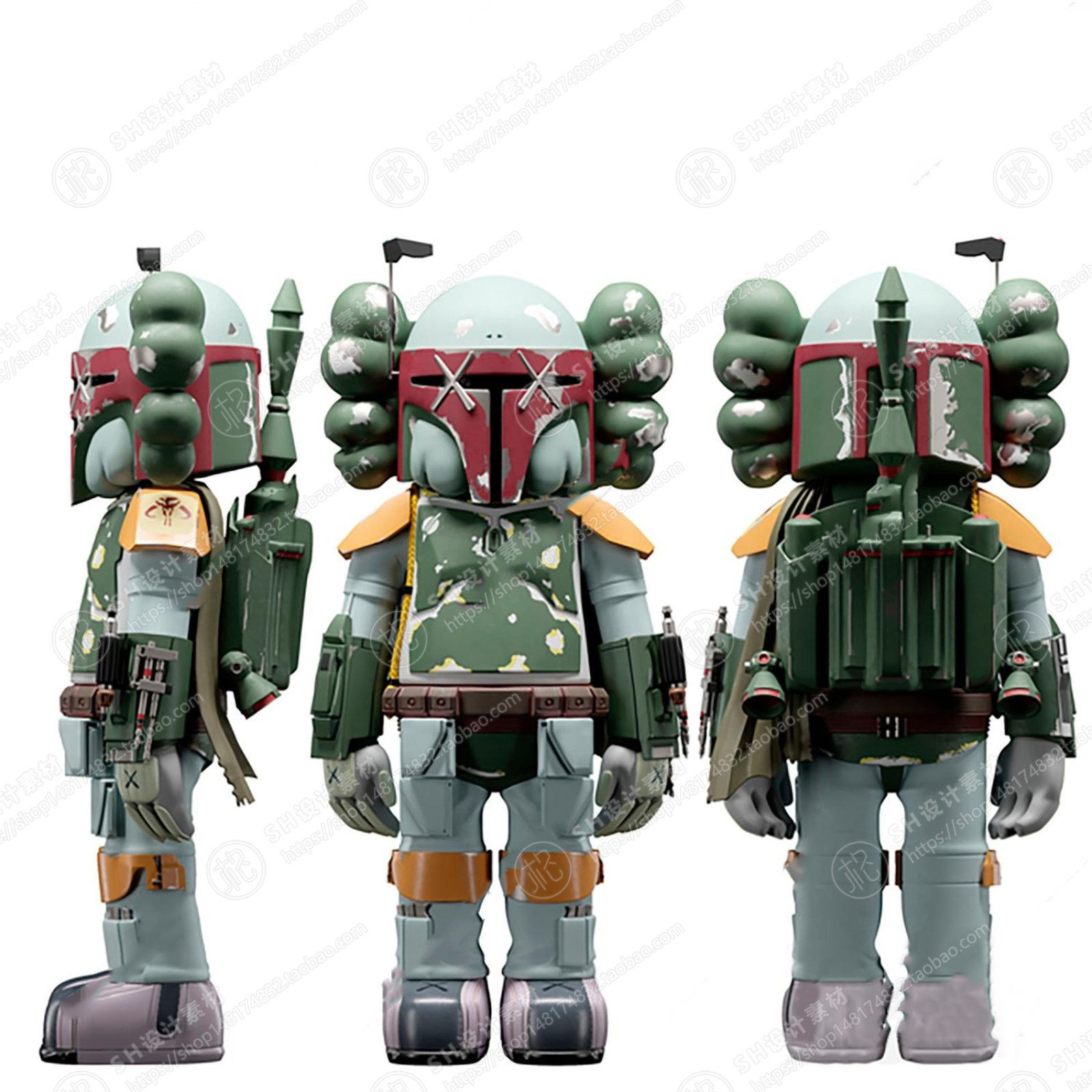 Kaws doll  Quantity 18 3D print model_12