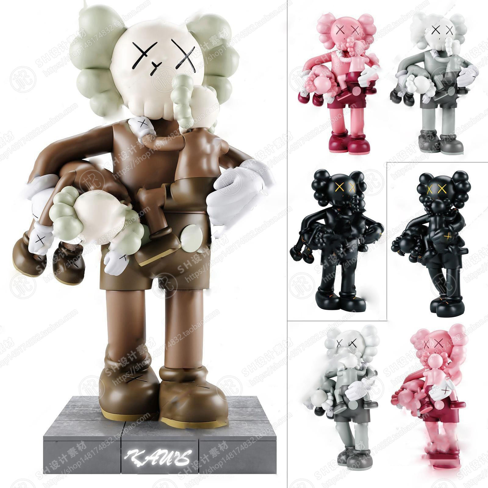 Kaws doll  Quantity 18 3D print model_3