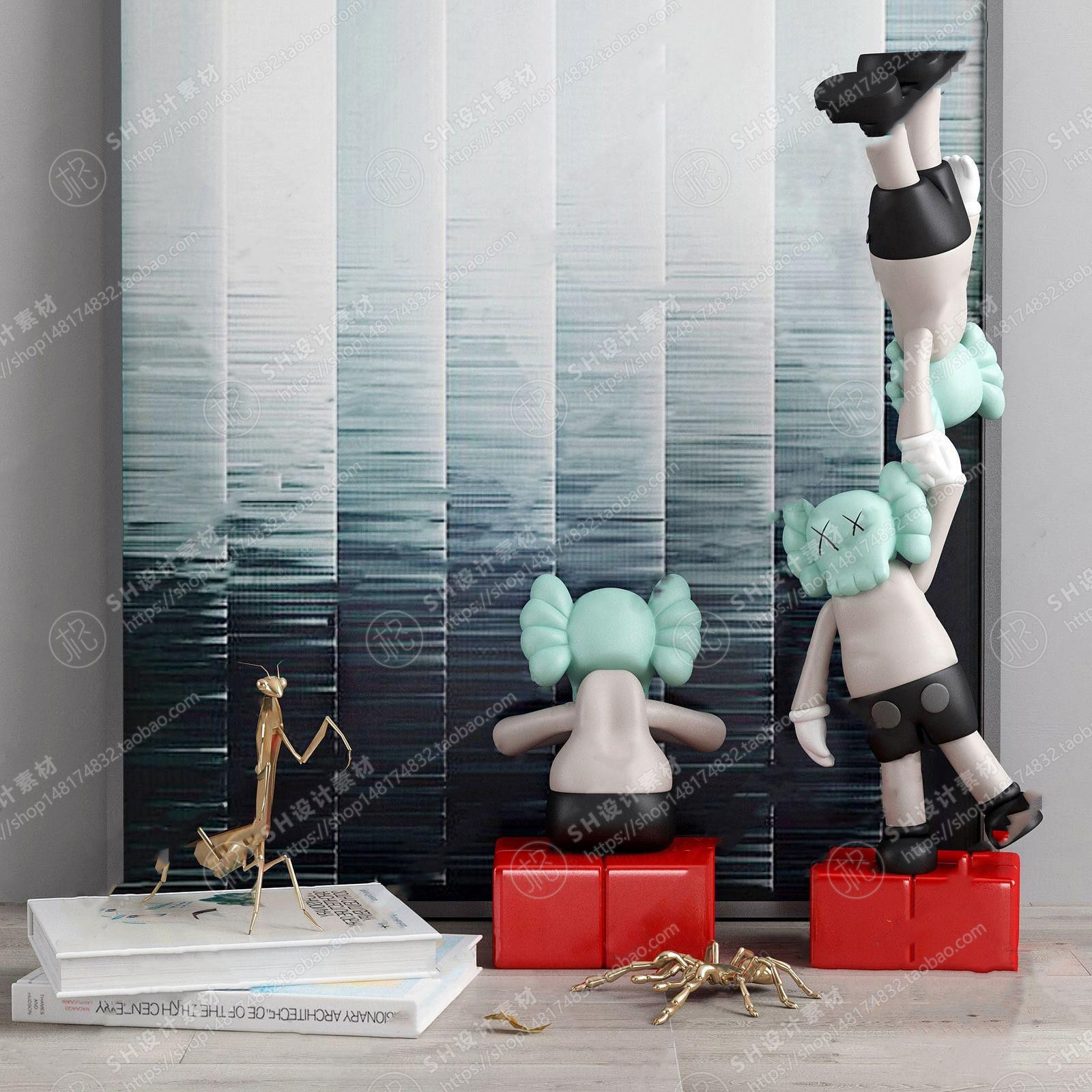 Kaws doll  Quantity 18 3D print model_15