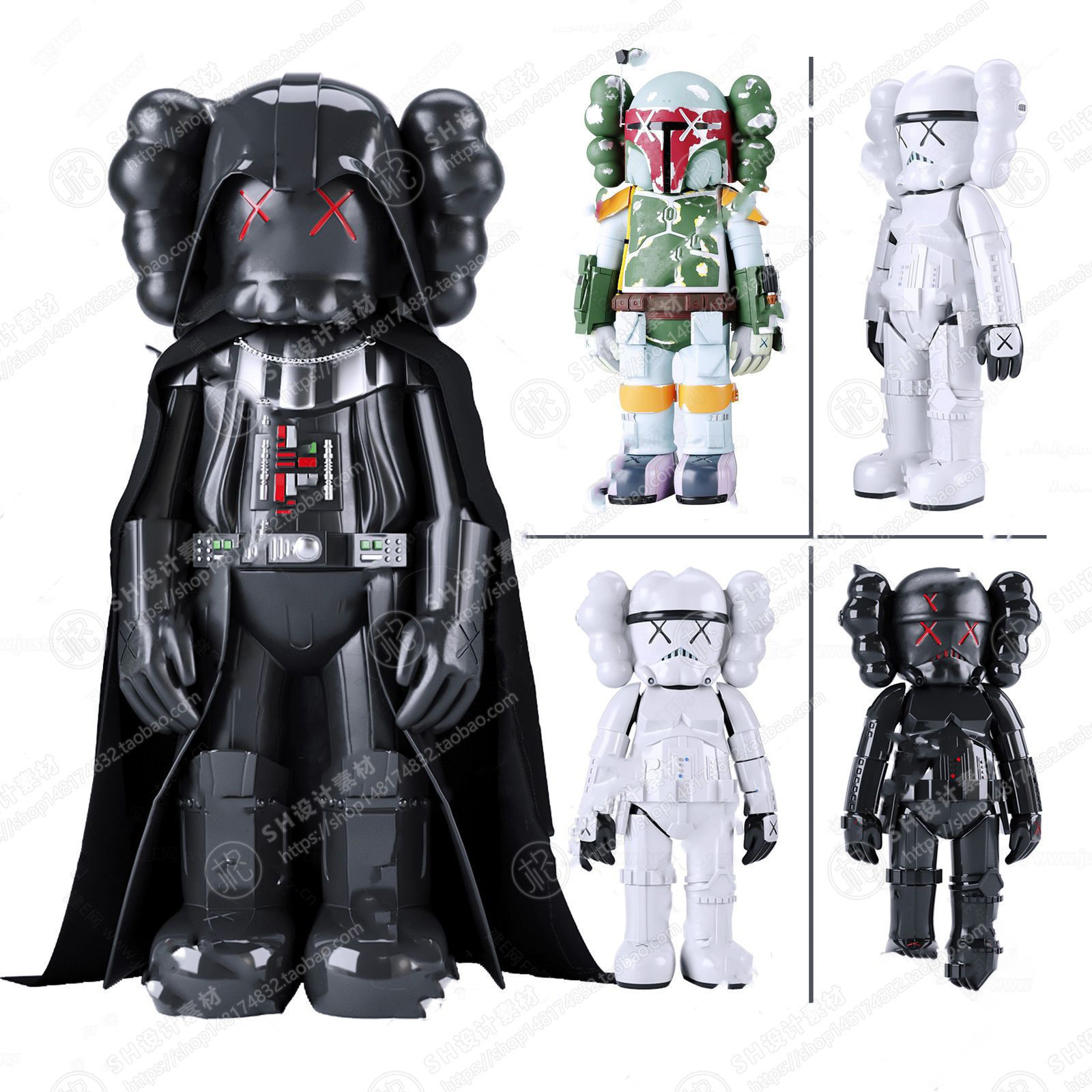 Kaws doll  Quantity 18 3D print model_13