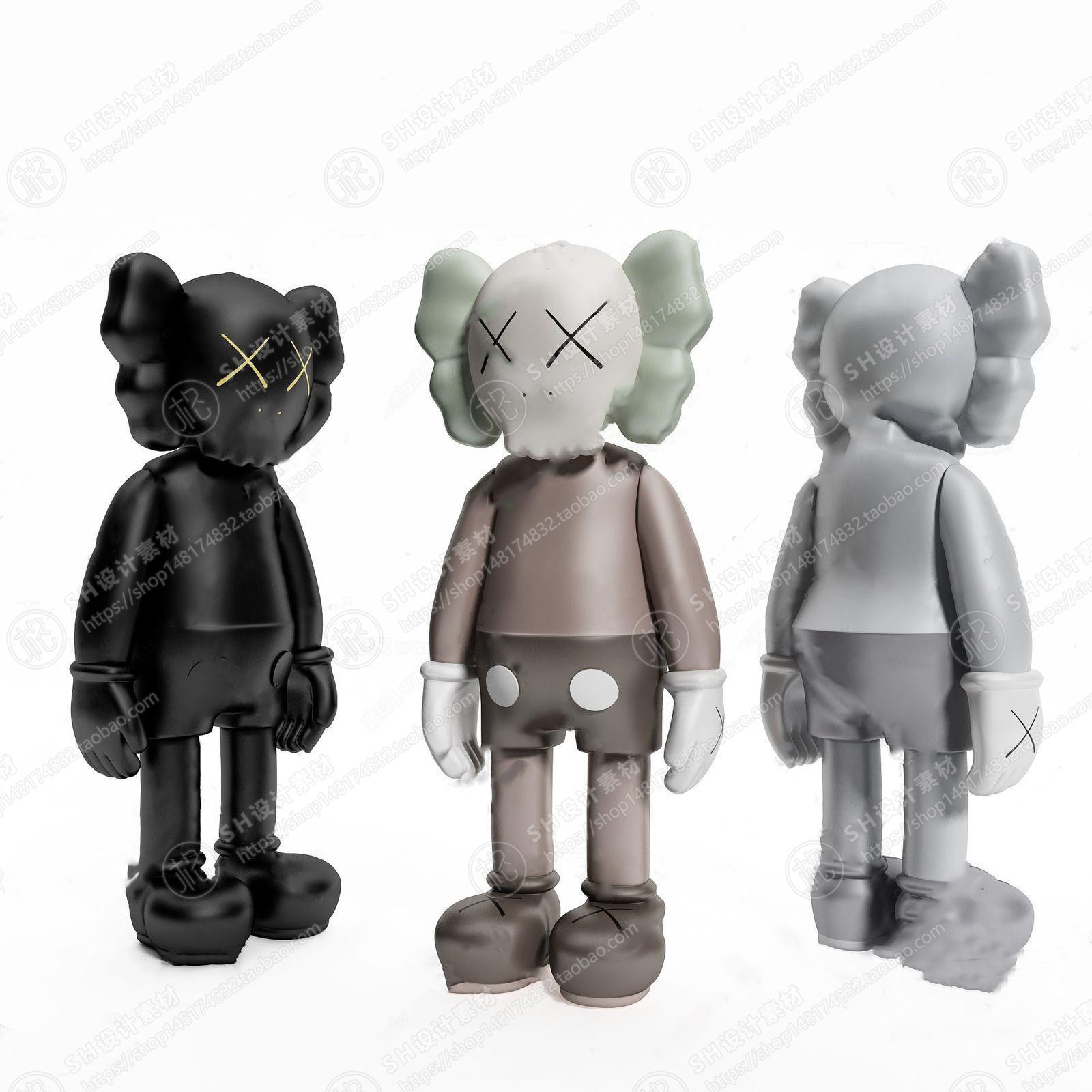 Kaws doll  Quantity 18 3D print model_10