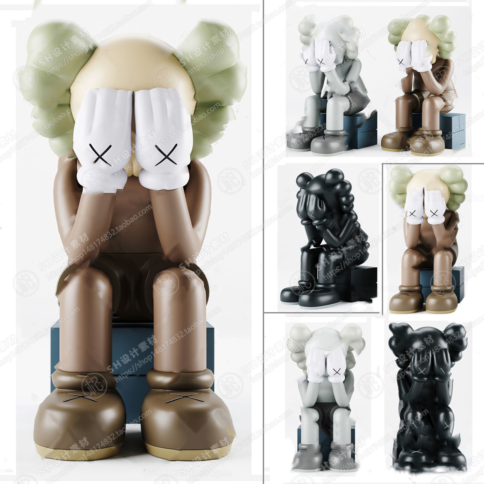 Kaws doll  Quantity 18 3D print model_1