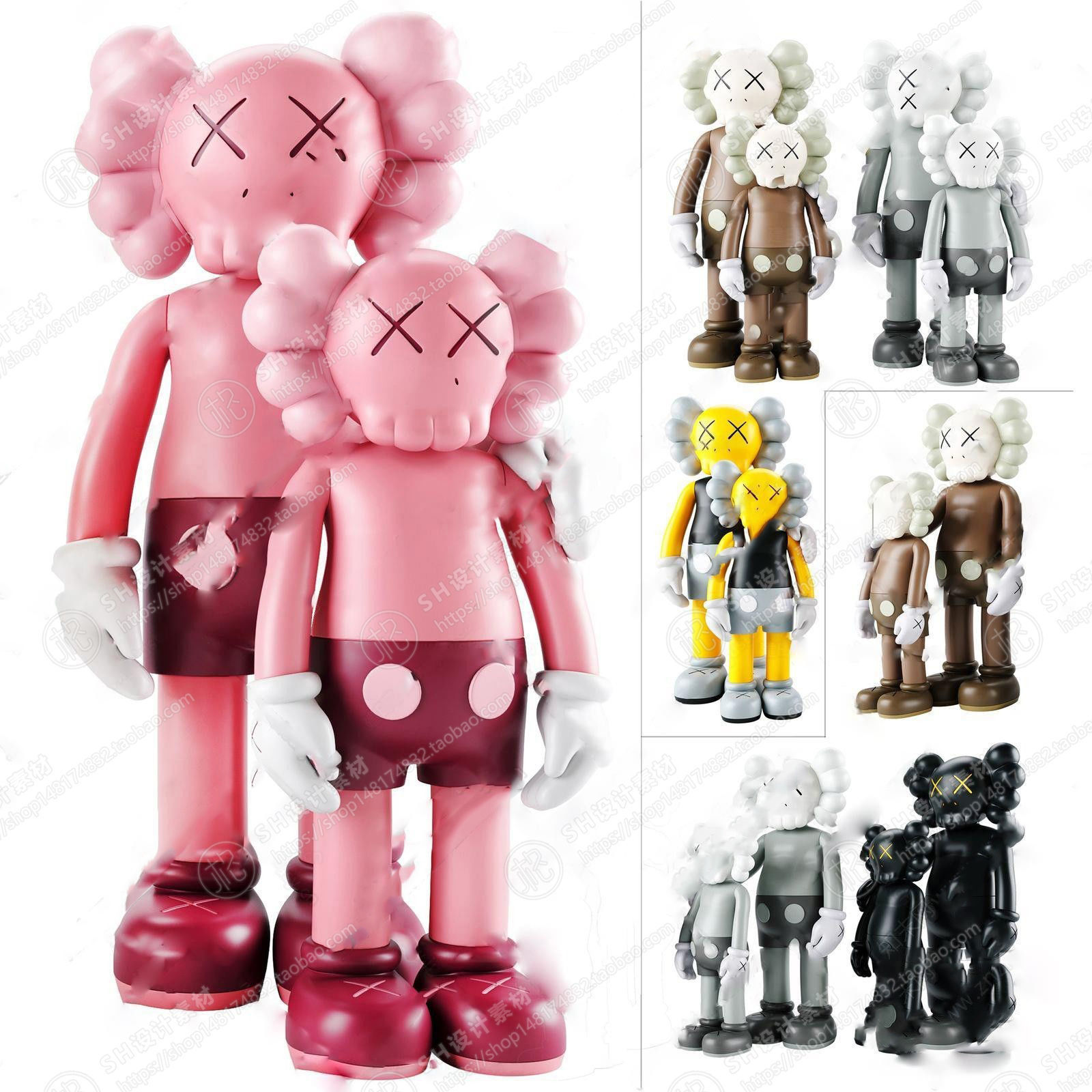 Kaws doll  Quantity 18 3D print model_2