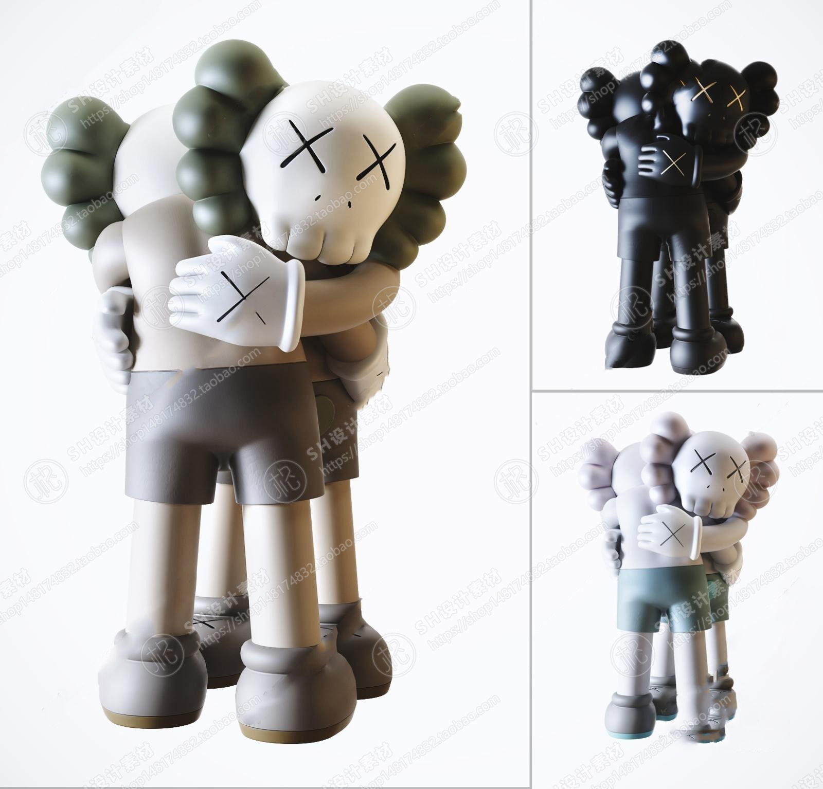 Kaws doll  Quantity 18 3D print model_4