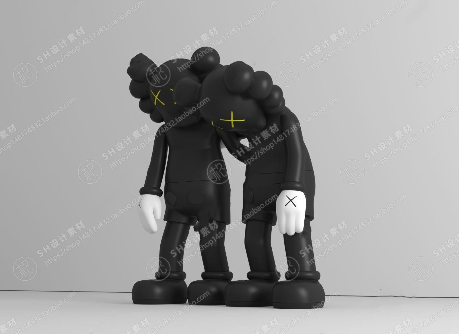 Kaws doll  Quantity 18 3D print model_17