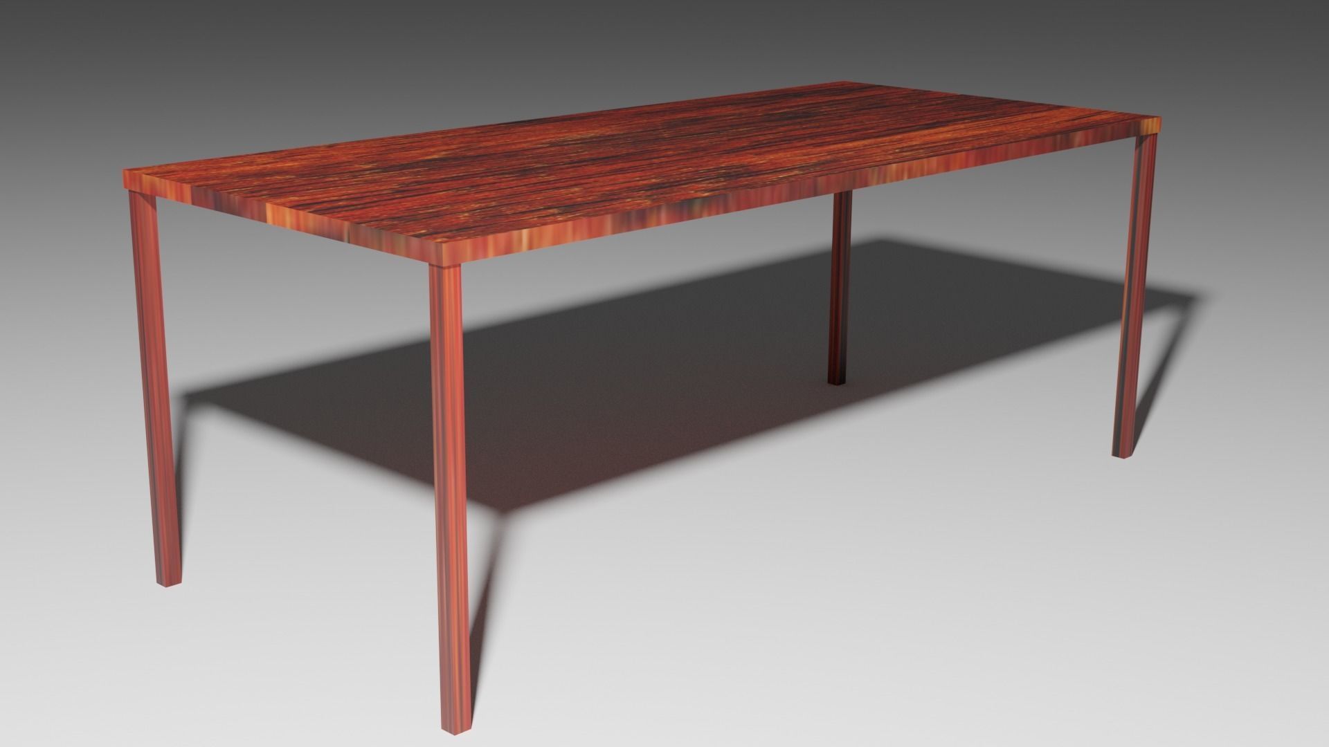Just Minimalistic Woden Table Free low-poly 3D model_3