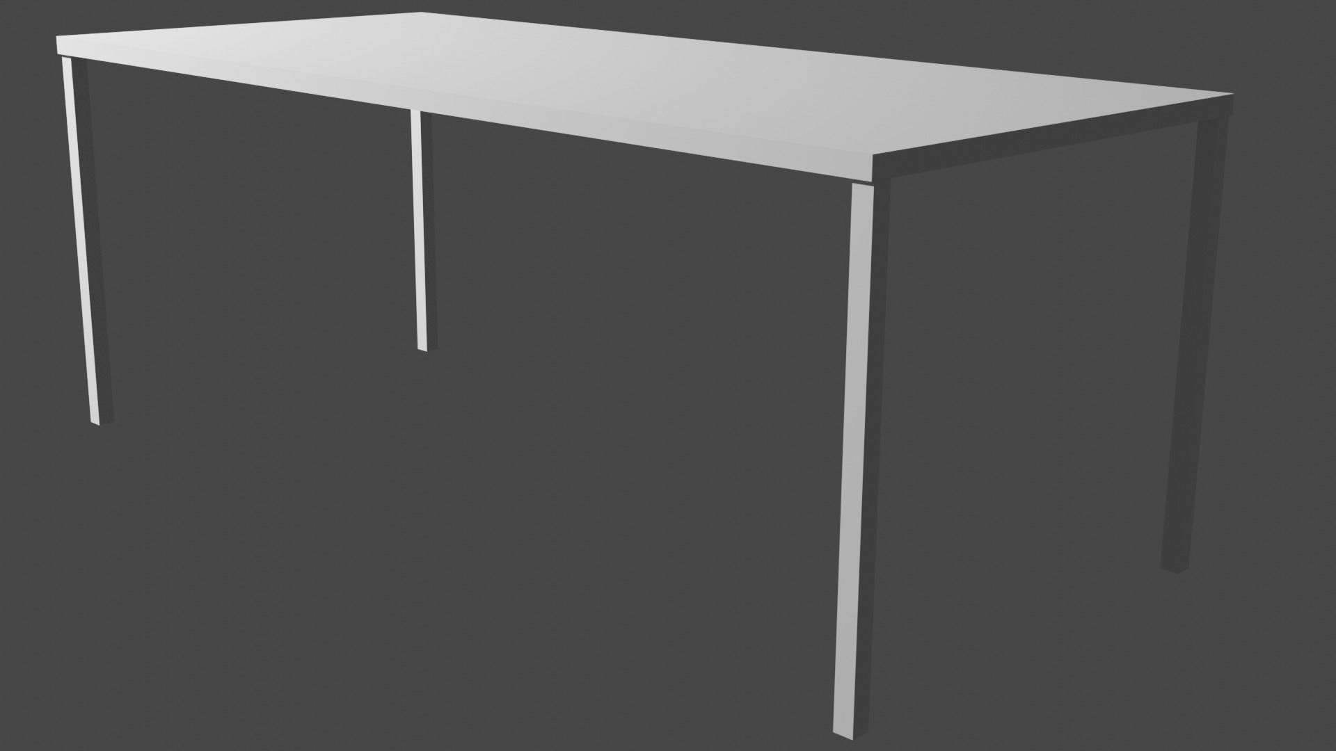 Just Minimalistic Woden Table Free low-poly 3D model_8