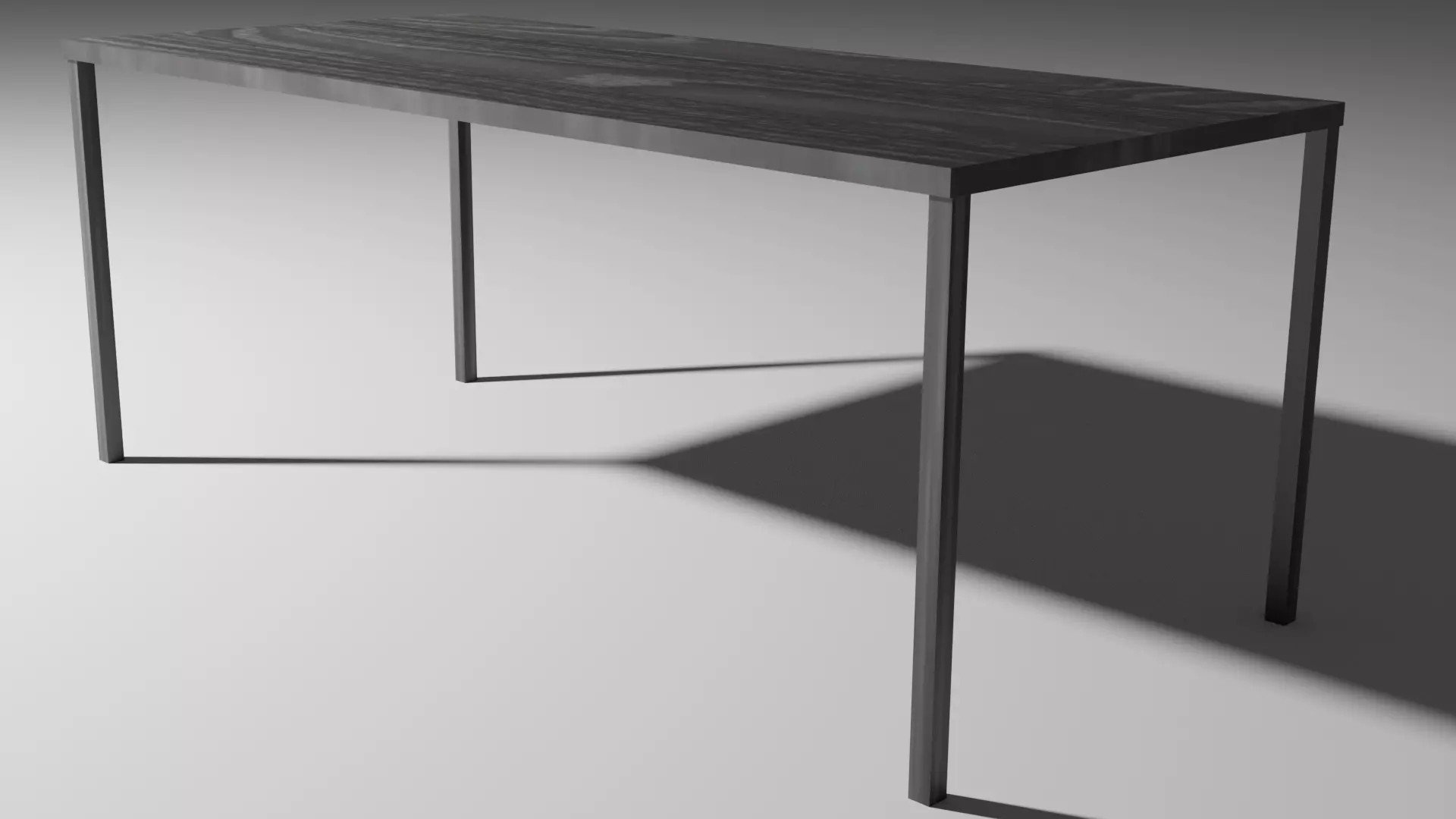 Just Minimalistic Woden Table Free low-poly 3D model_0