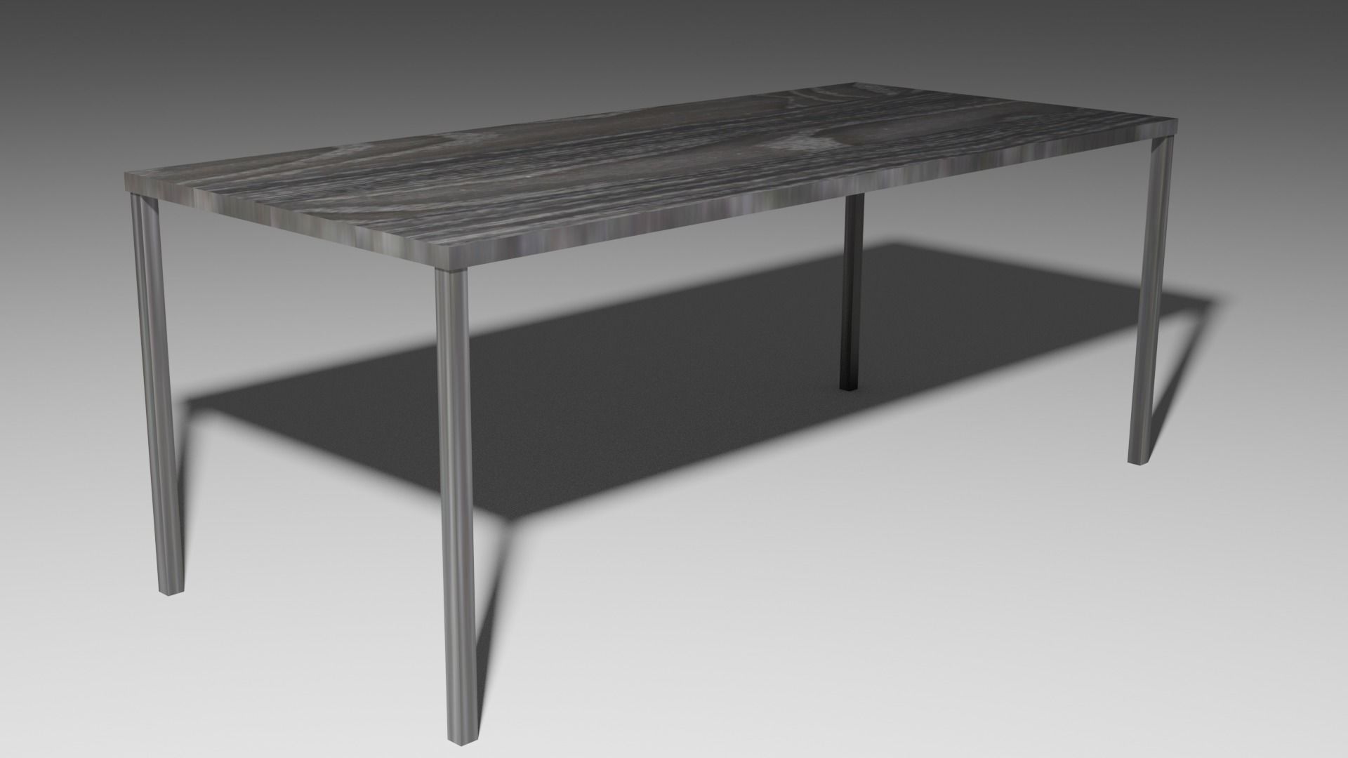 Just Minimalistic Woden Table Free low-poly 3D model_1