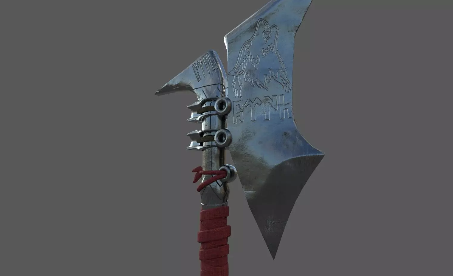 Battle Axe High Poly Game Ready Free 3D model