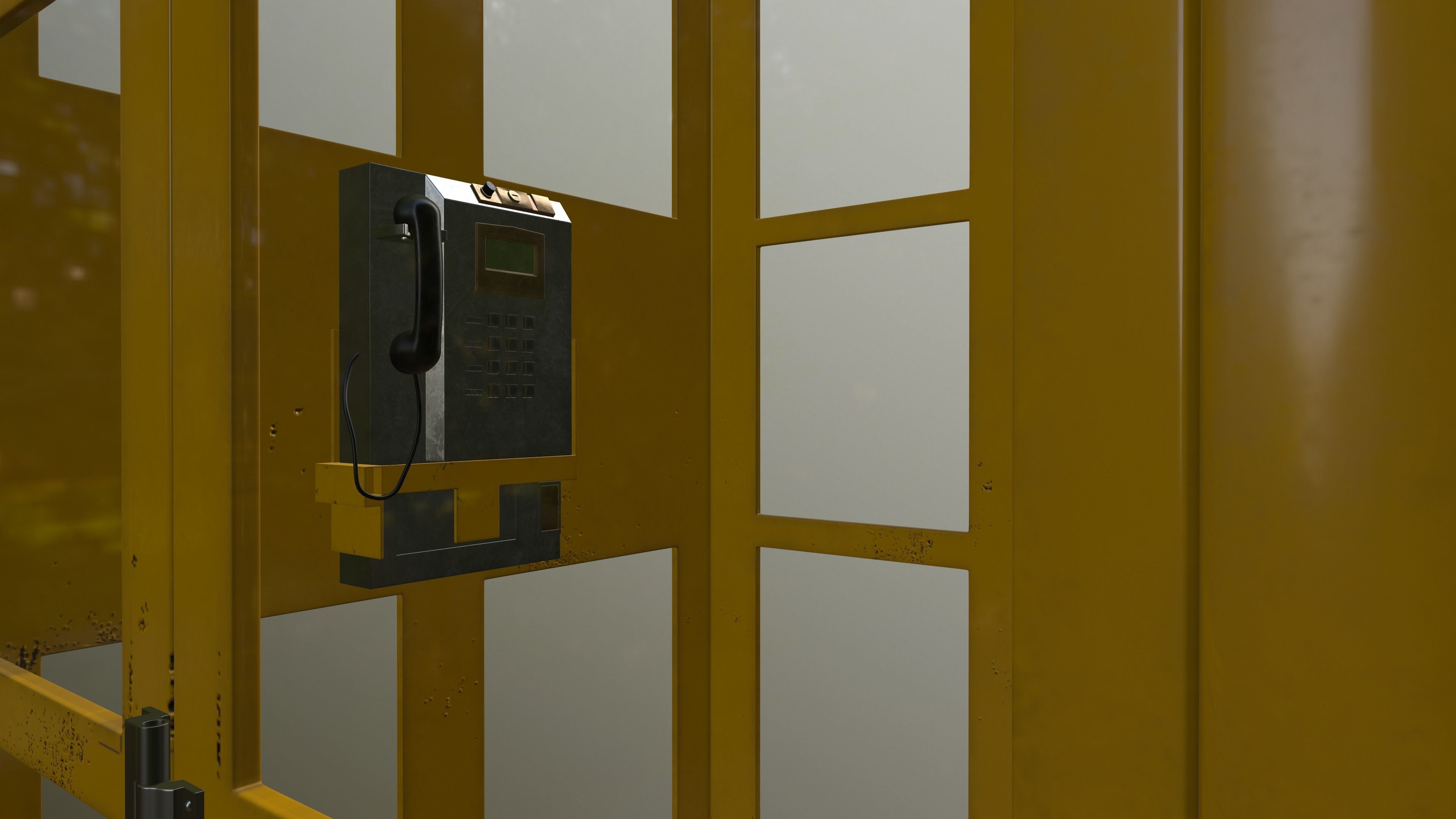 Phone Booth  3D model_3