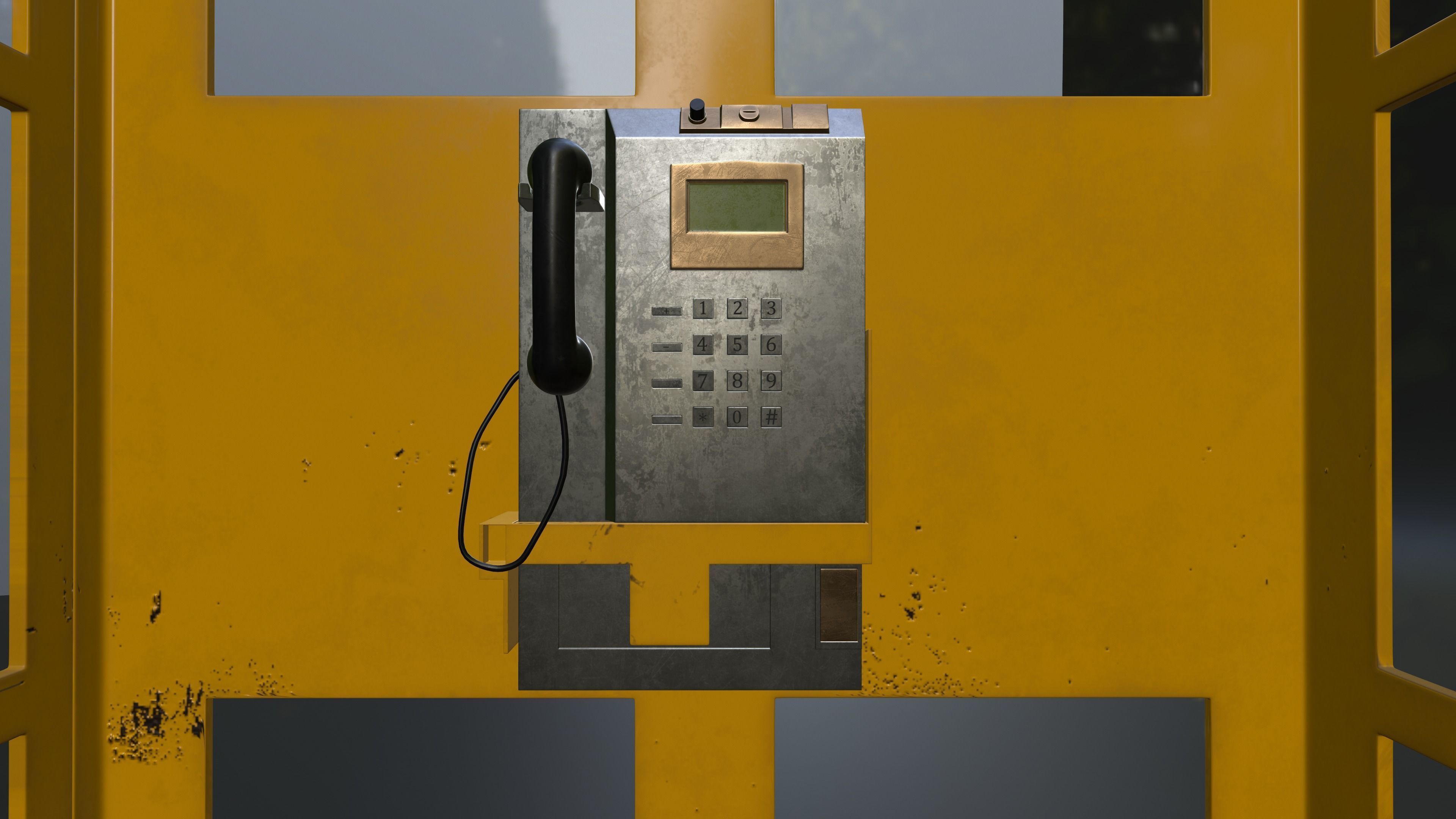 Phone Booth  3D model_2