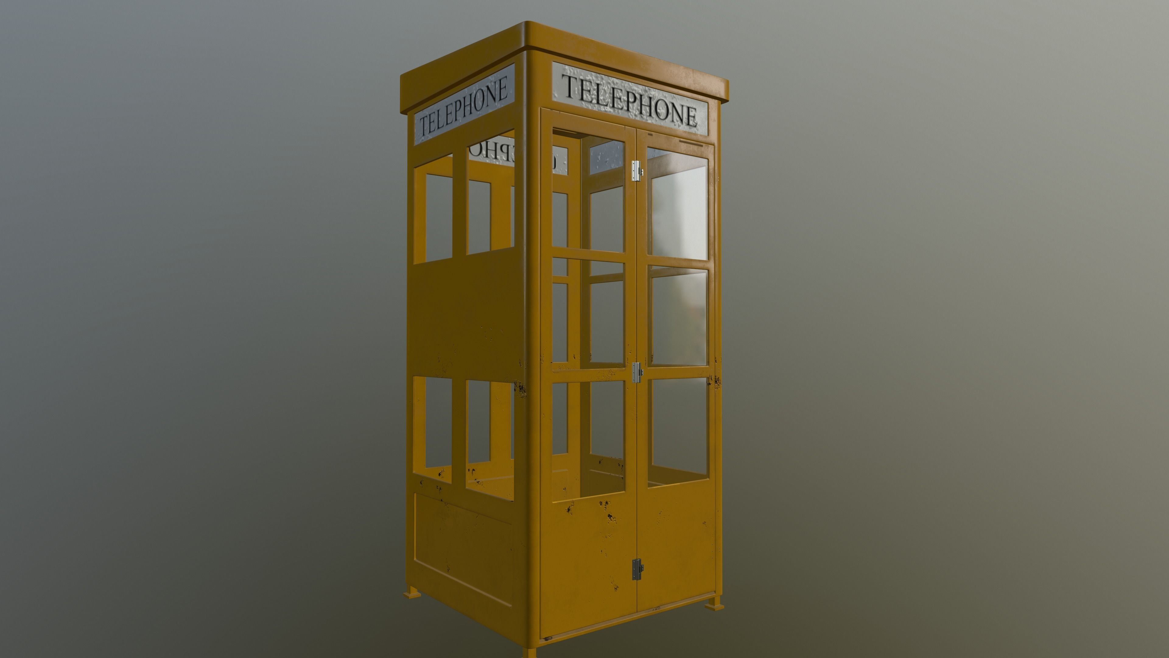 Phone Booth  3D model_1