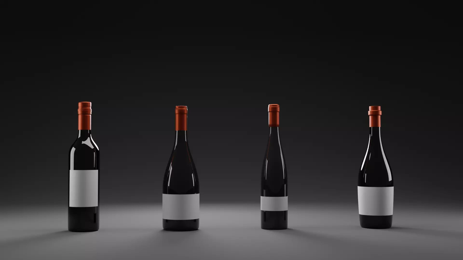 Wine Bottles 3D model_0