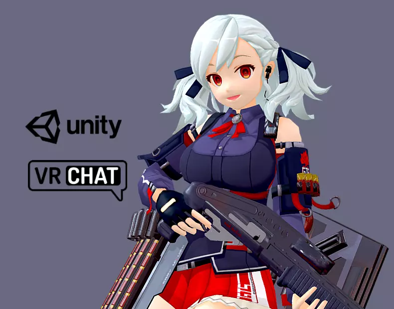 SPAS-12 rigged - Girls Frontline Low-poly 3D model