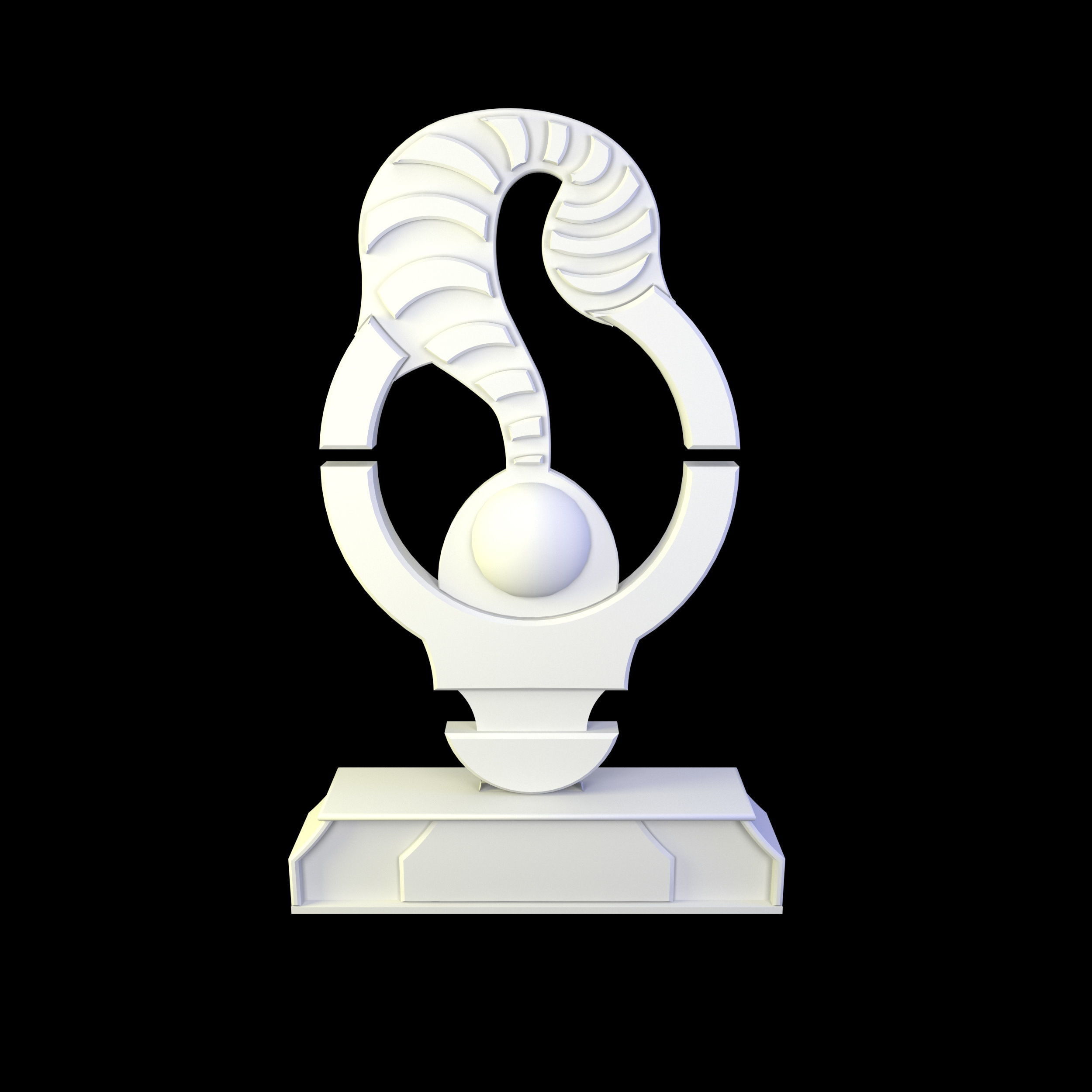 Medal award Low-poly 3D model_2
