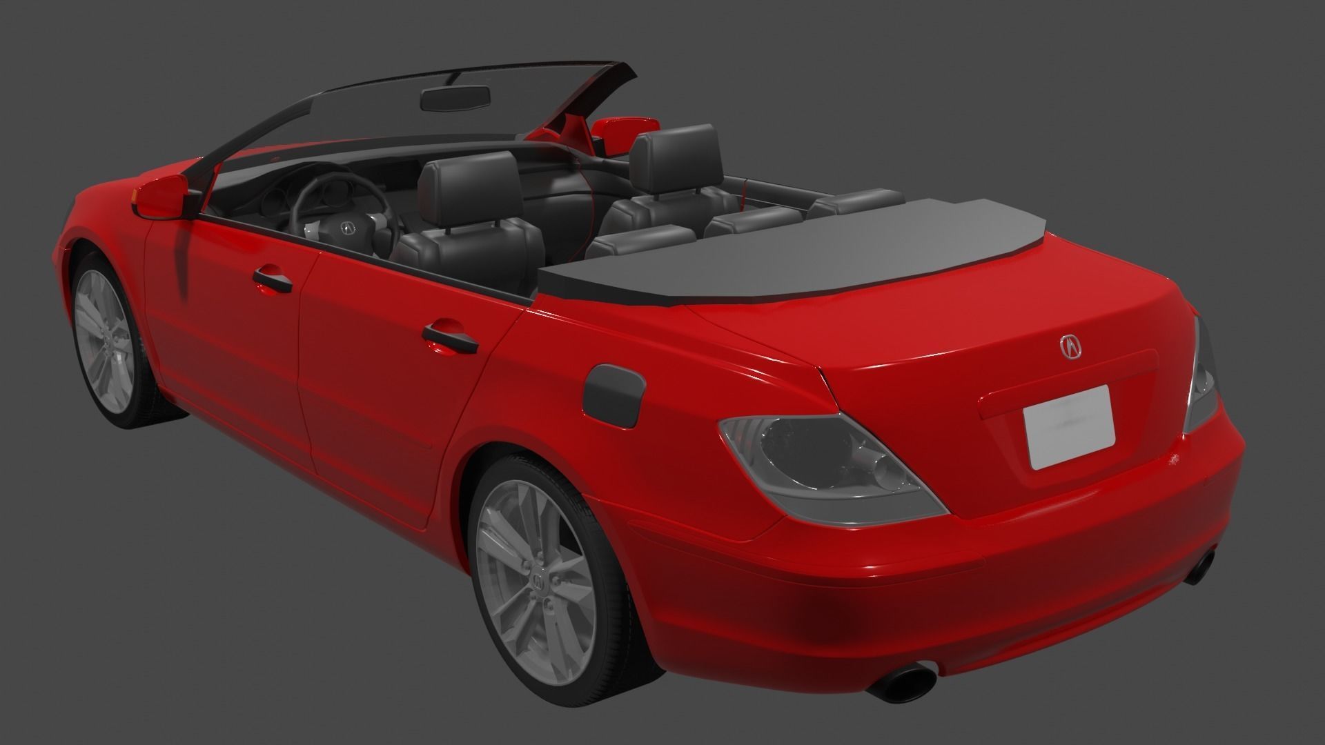 Open Sports Car 3D model_5