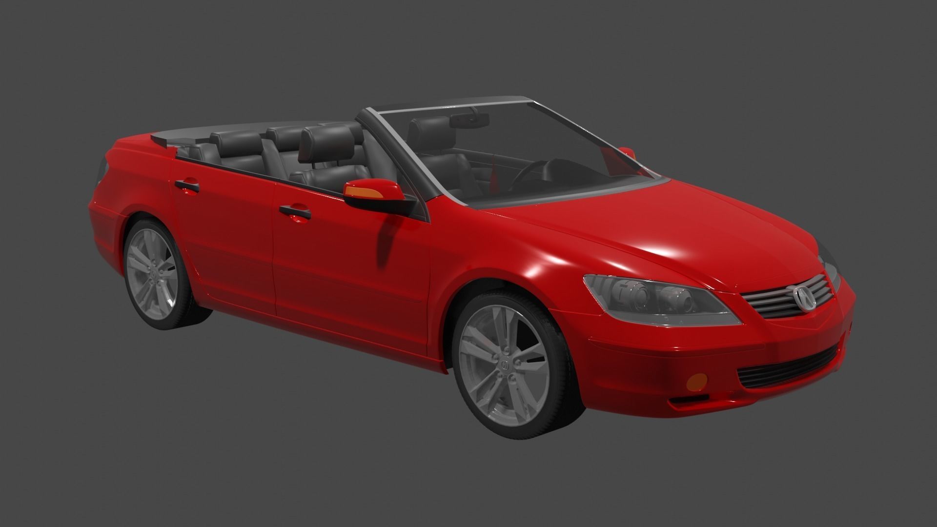 Open Sports Car 3D model_1