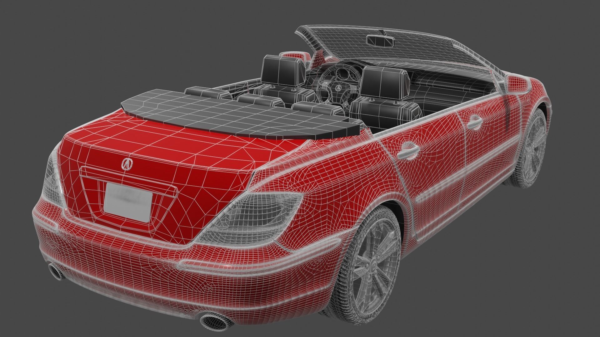 Open Sports Car 3D model_10