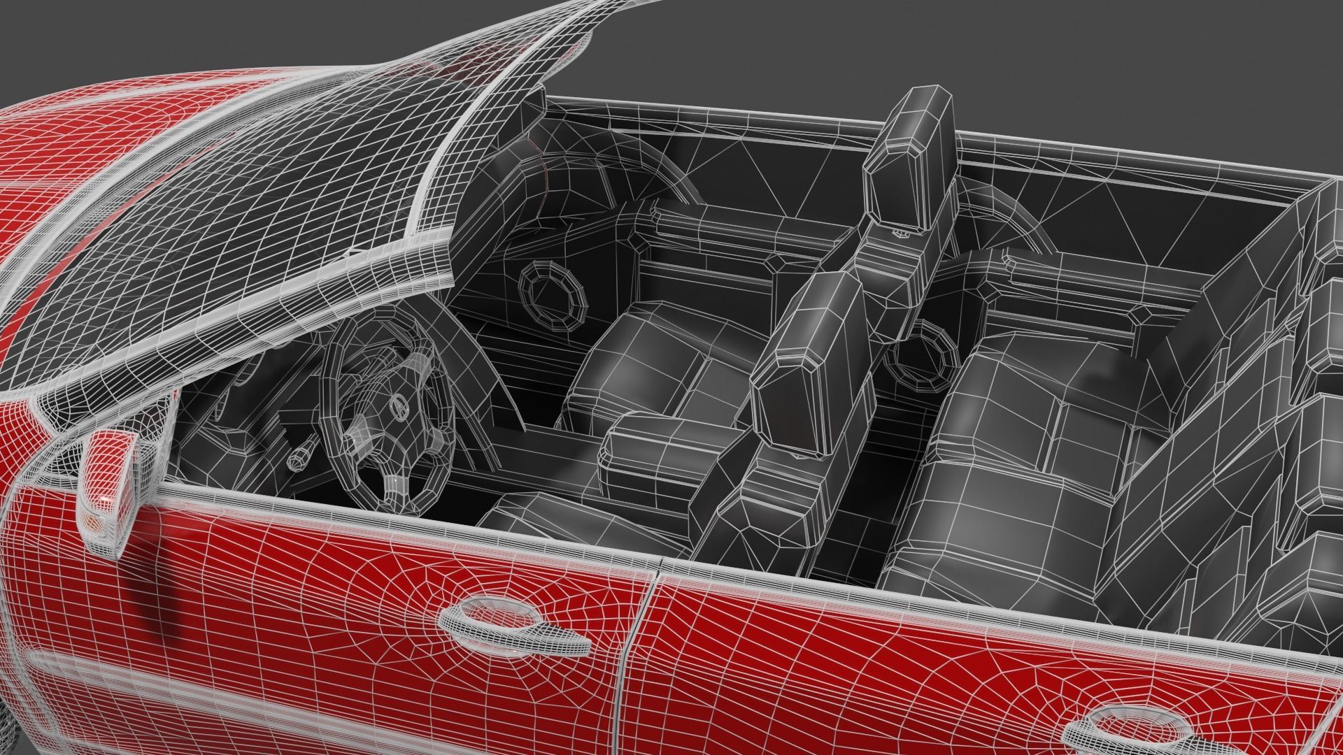 Open Sports Car 3D model_9