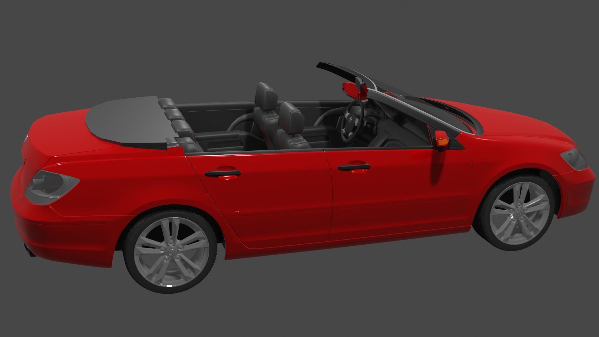 Open Sports Car 3D model_3