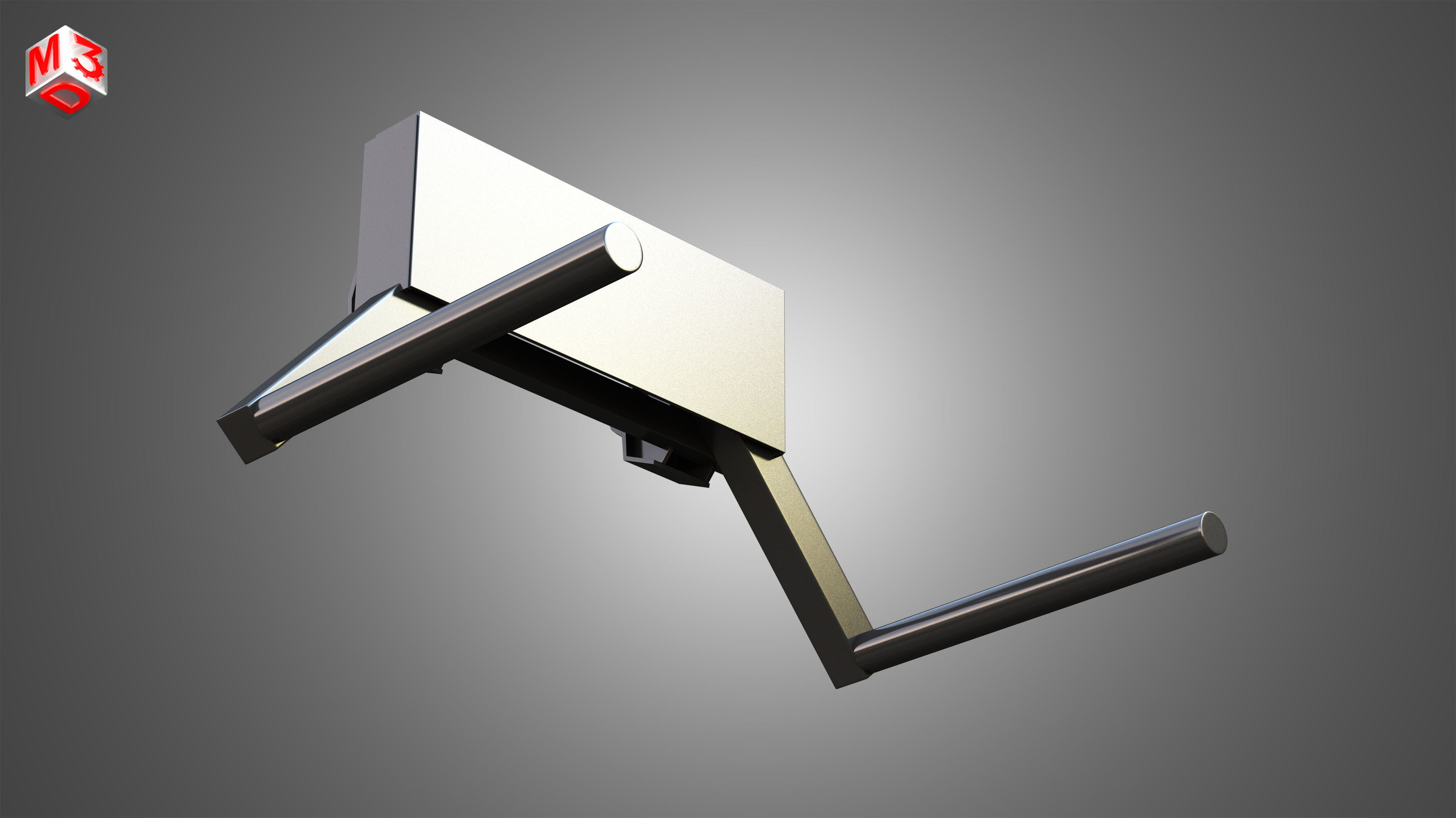 Roll-type Bale Fork - Front Loader 3D model_9