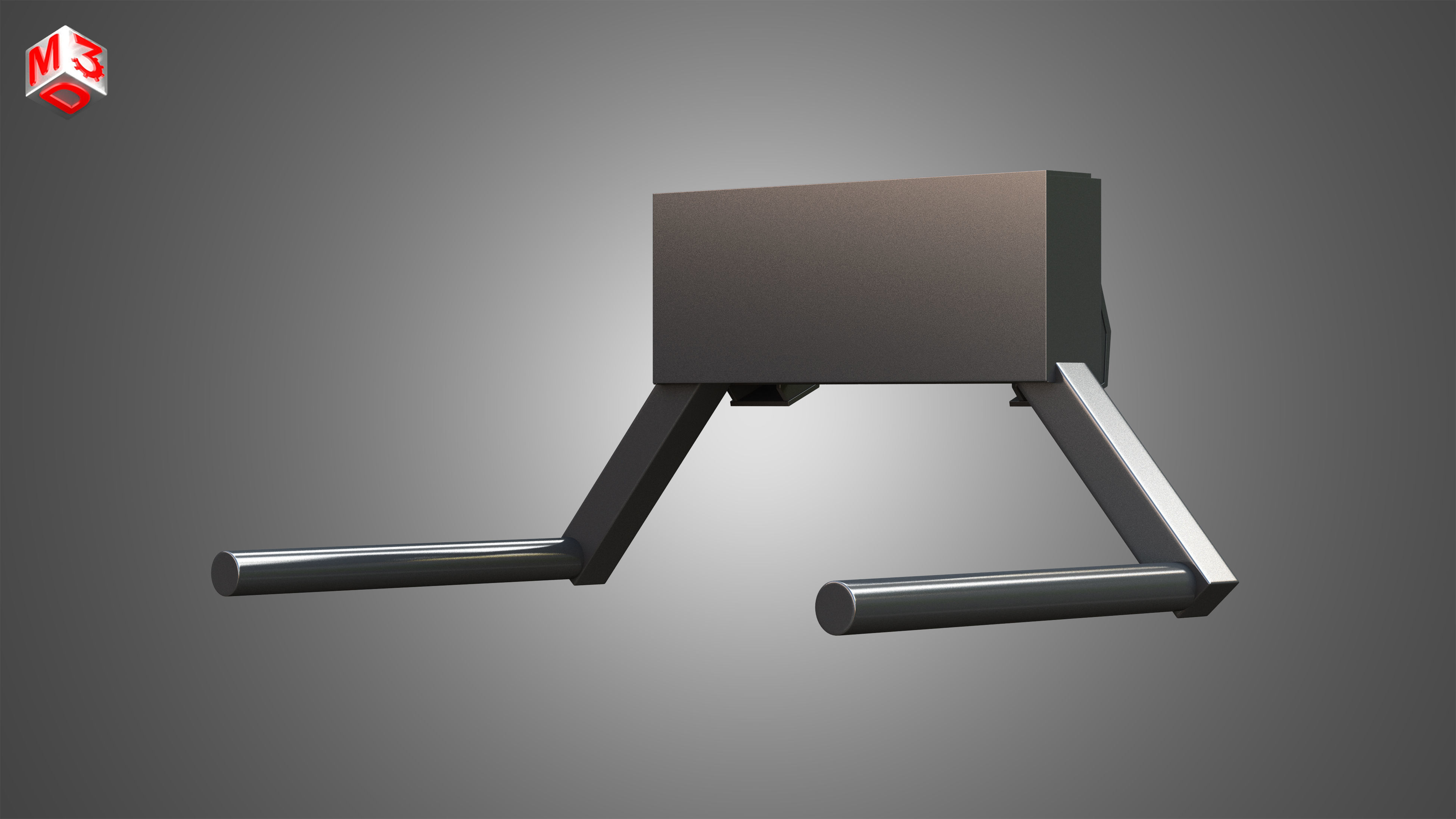 Roll-type Bale Fork - Front Loader 3D model_2