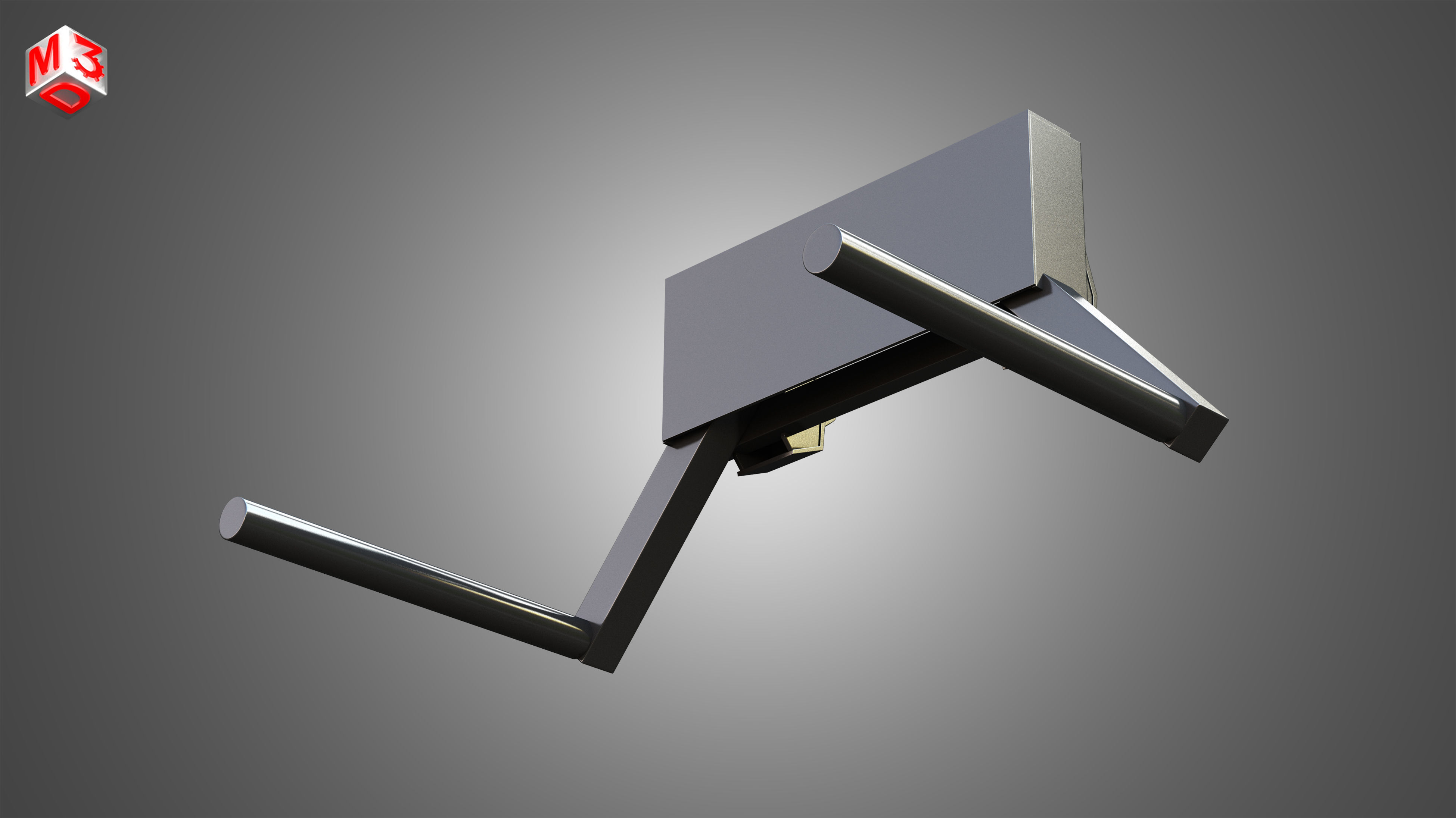 Roll-type Bale Fork - Front Loader 3D model_10