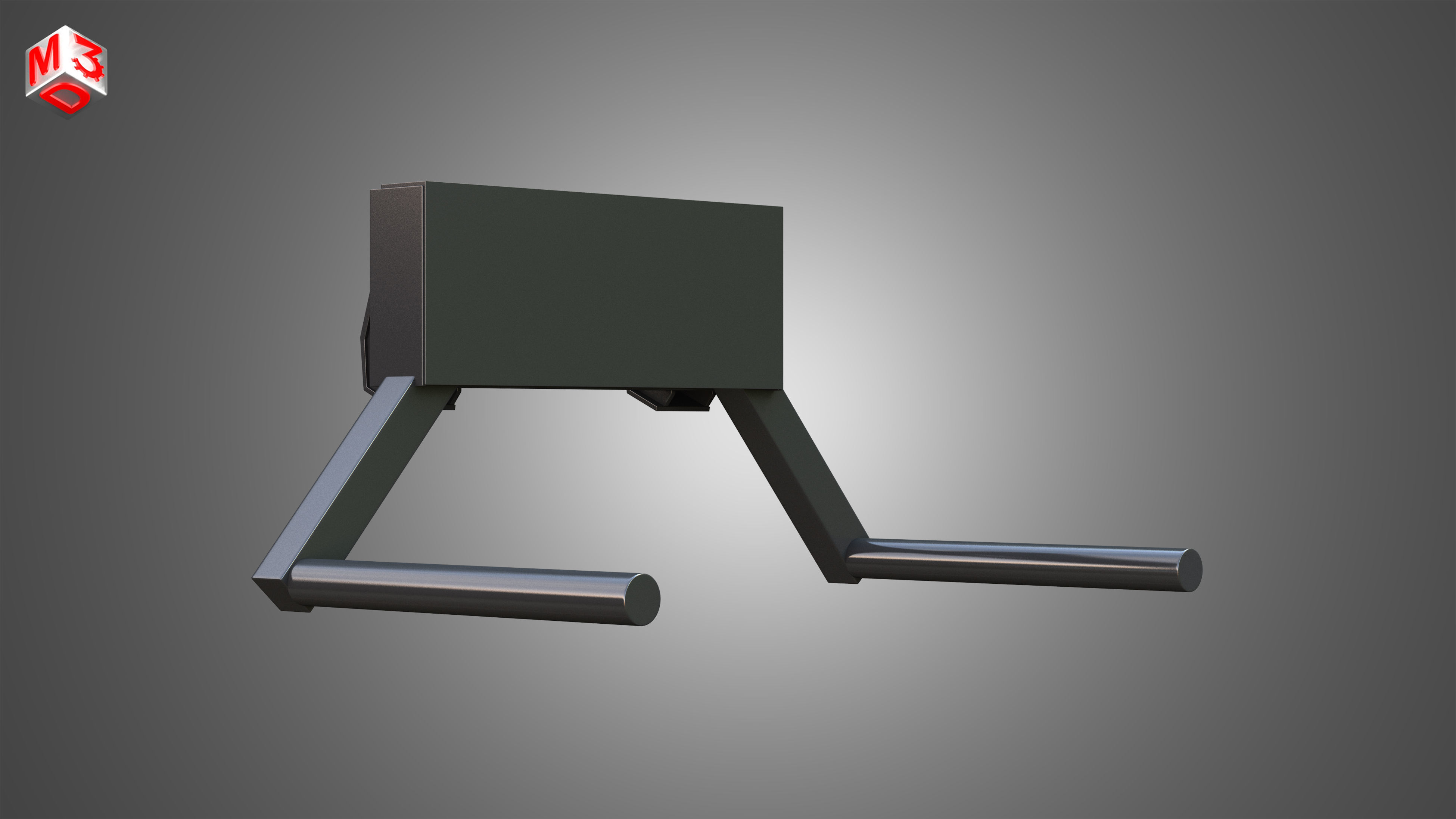 Roll-type Bale Fork - Front Loader 3D model_5