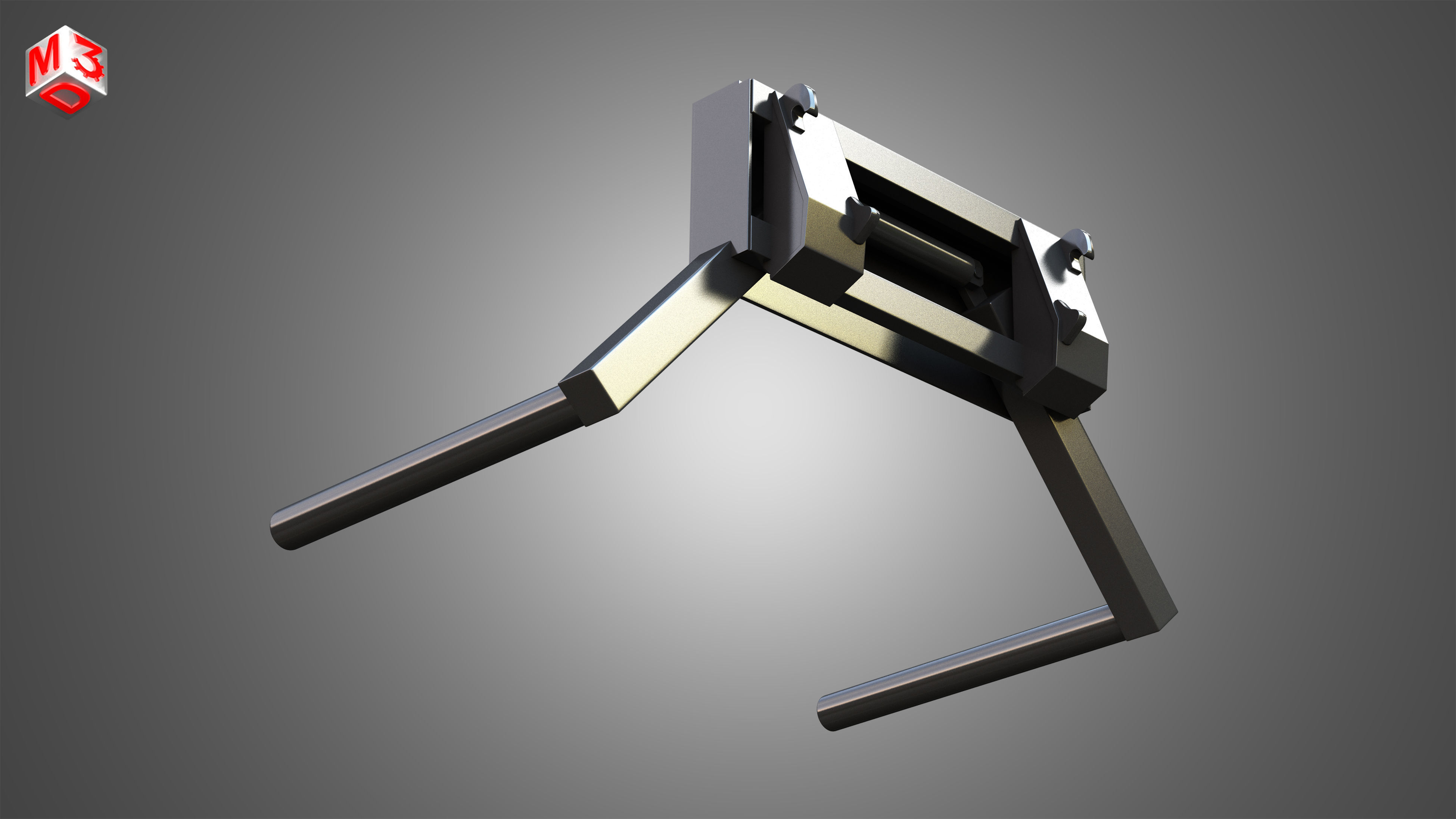 Roll-type Bale Fork - Front Loader 3D model_11