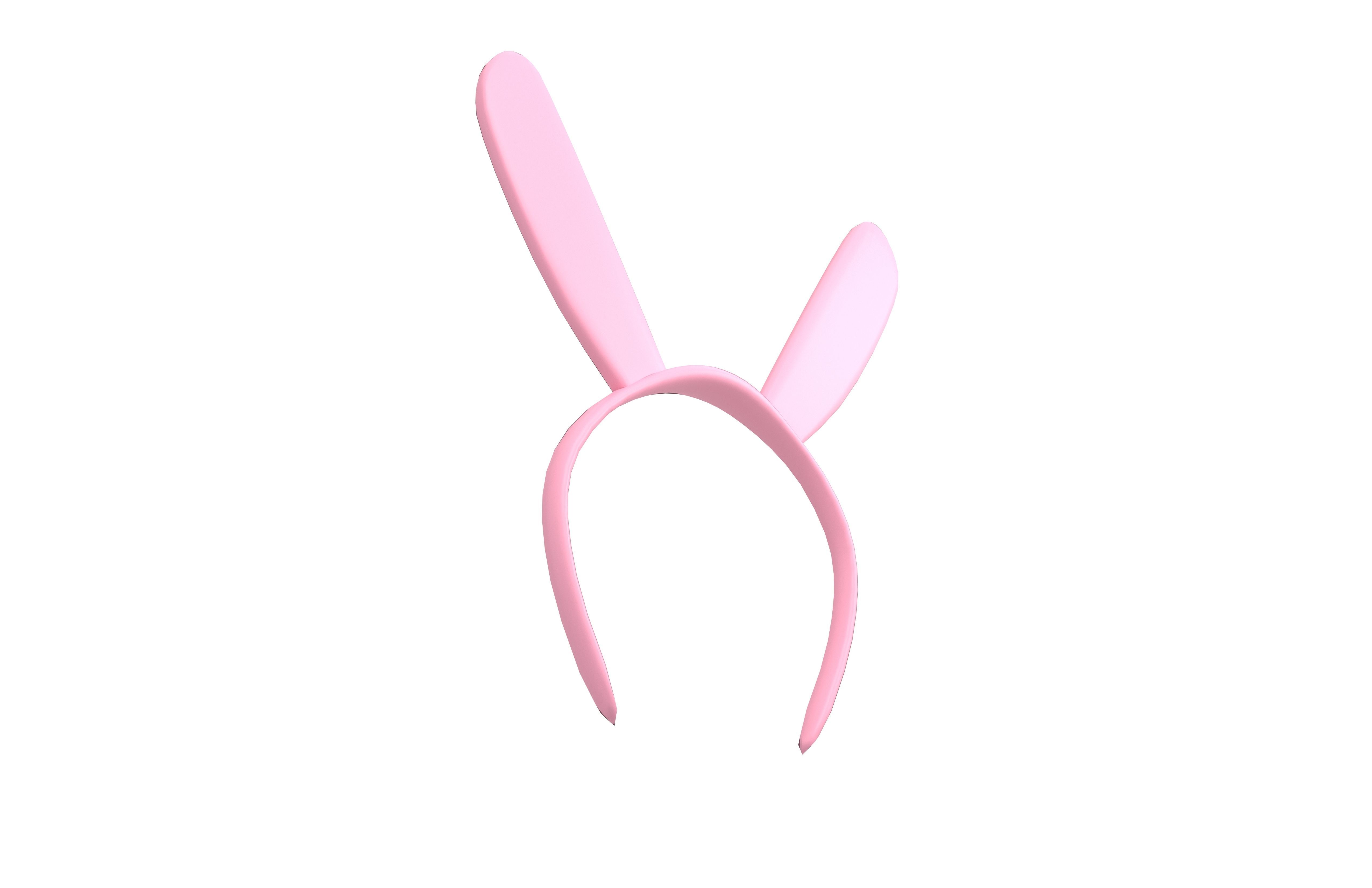 Bunny Hairband v1 001 Low-poly 3D model_3