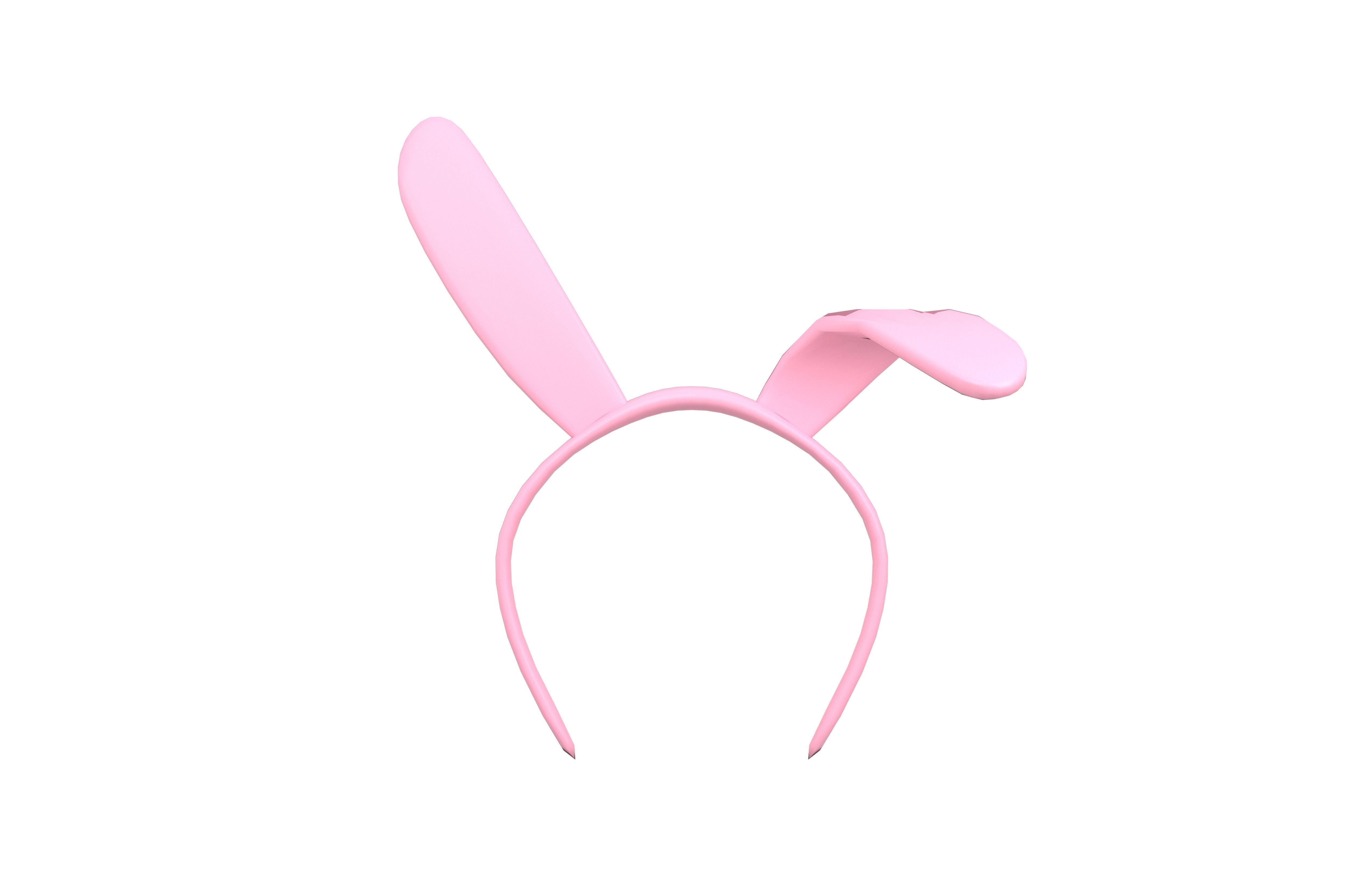 Bunny Hairband v2 001 Low-poly 3D model_1