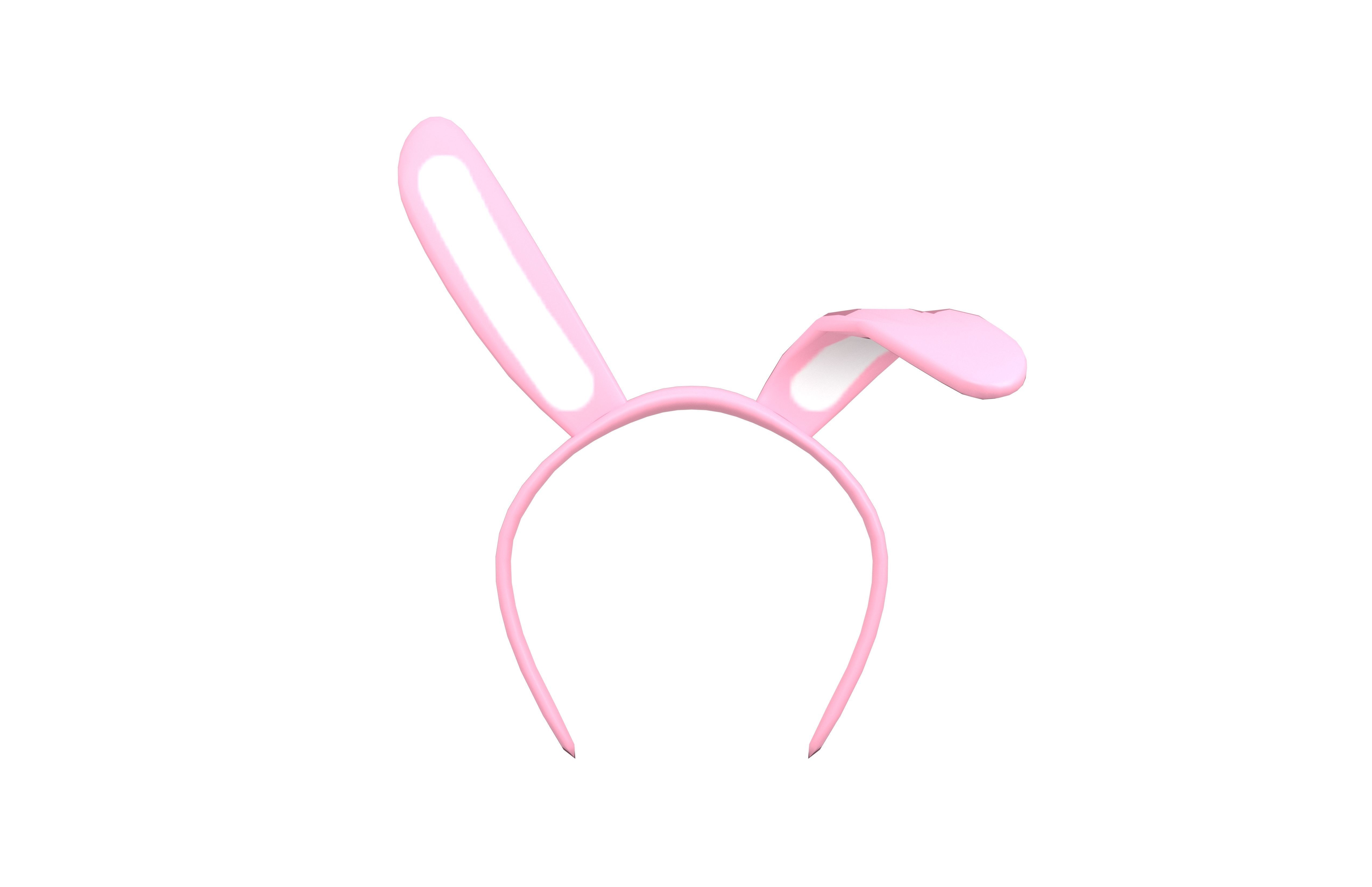 Bunny Hairband v2 004 Low-poly 3D model_2