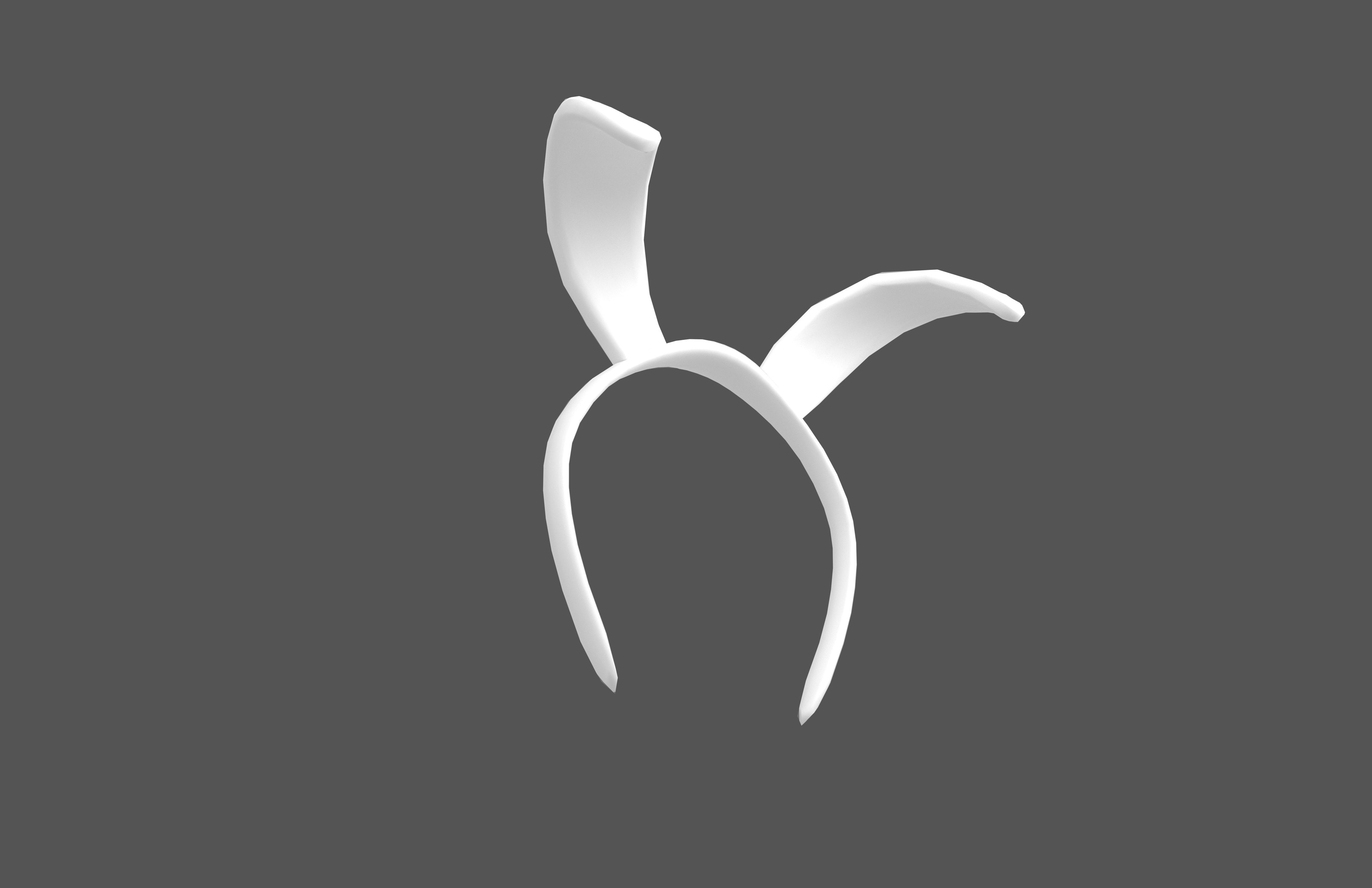 Bunny Hairband v3 003 Low-poly 3D model_3