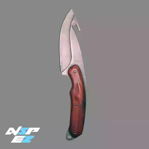 Gut Knife CS GO Knife Free low-poly 3D model