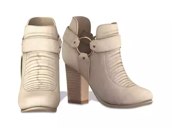 Faux Suede Cap Toe Ankle Boots