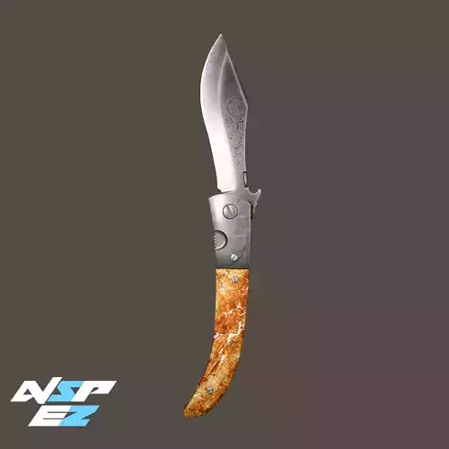 Navaja Knife CS GO Knife Low-poly 3D model