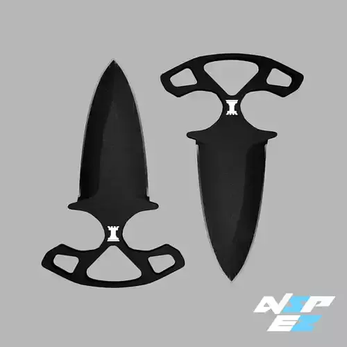 Shadow Daggers CS GO Knife Free low-poly 3D model