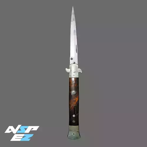 Stiletto Knife CS GO Knife Low-poly 3D model