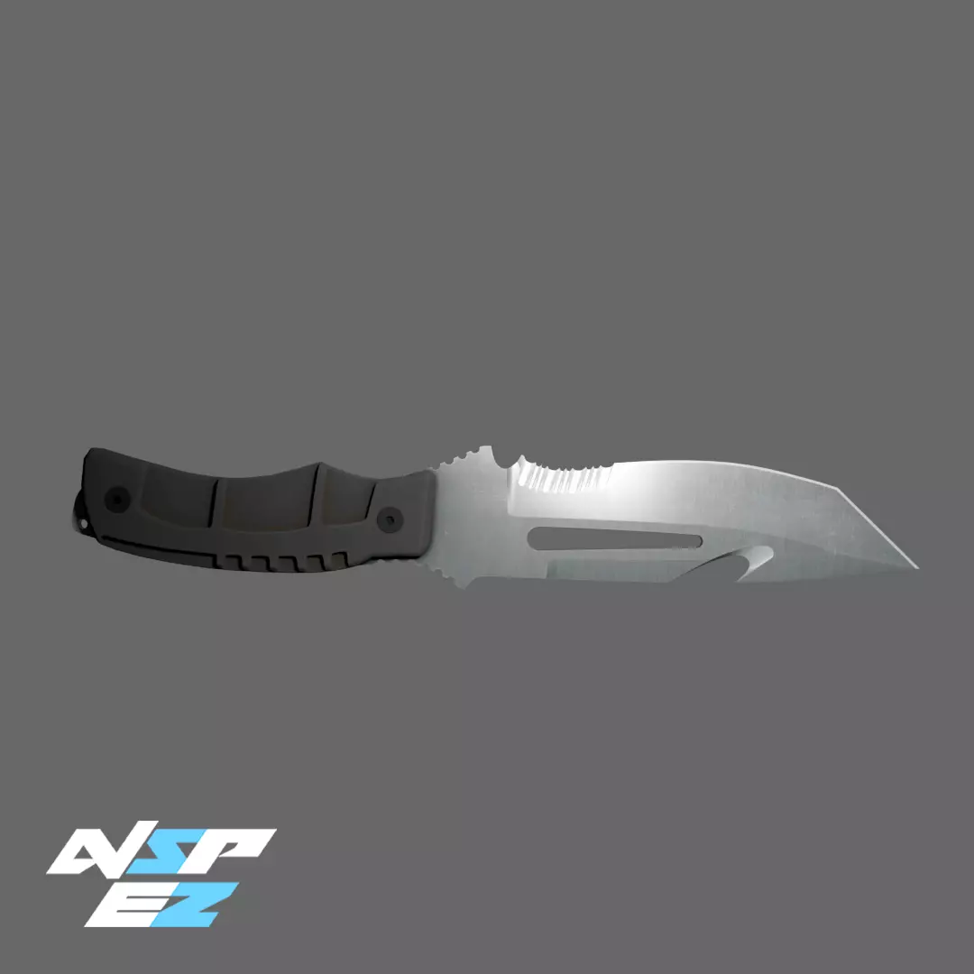 Survival Knife CS GO Knife Low-poly 3D model_0