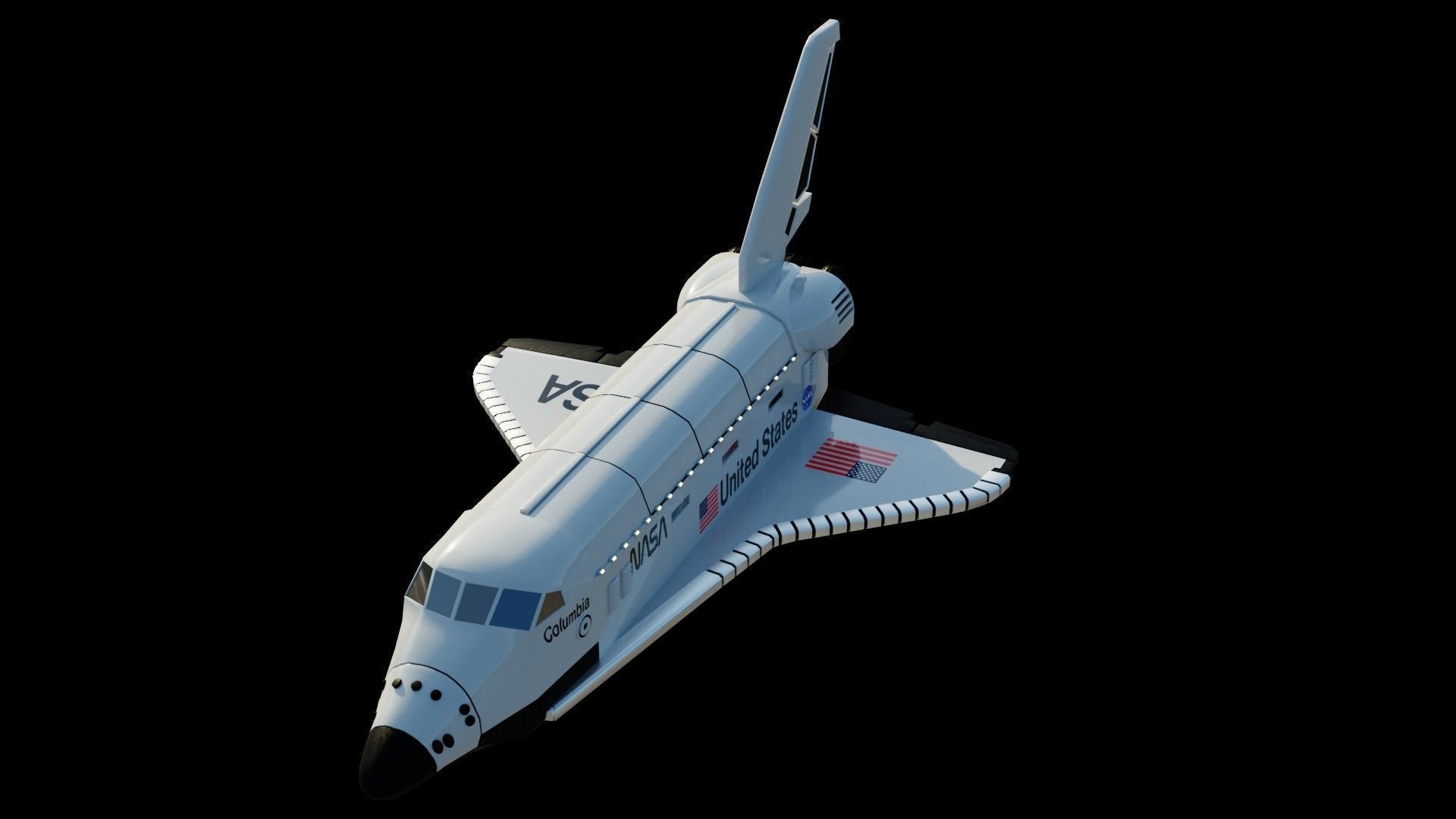 Space Shuttle and Mars Rover 3D models 3D Model Collection_8
