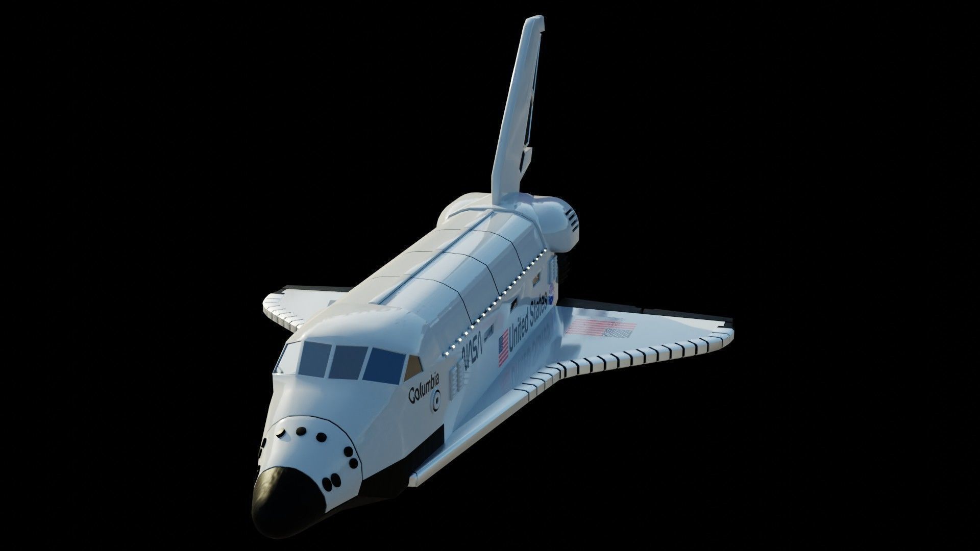 Space Shuttle and Mars Rover 3D models 3D Model Collection_16